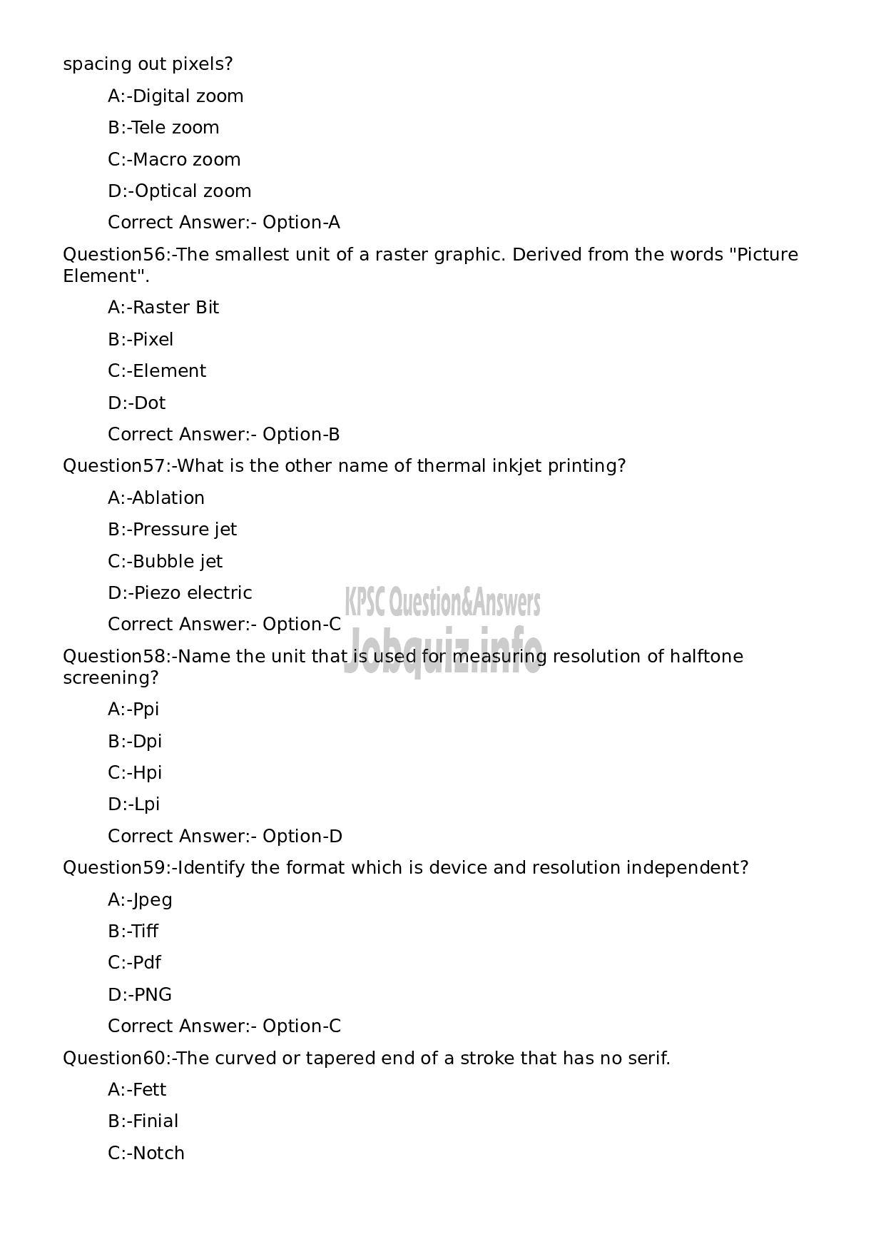 Kerala PSC Question Paper - Computer Grade II-11