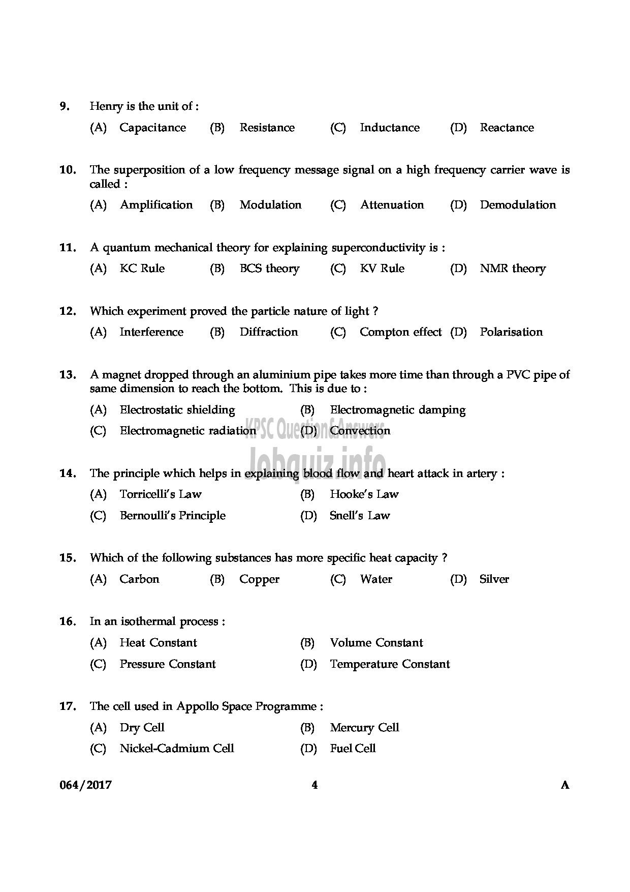 Kerala PSC Question Paper - DAIRY FARM INSTRUCTOR KERALA DAIRY DEVELOPMENT QUESTION PAPER-3