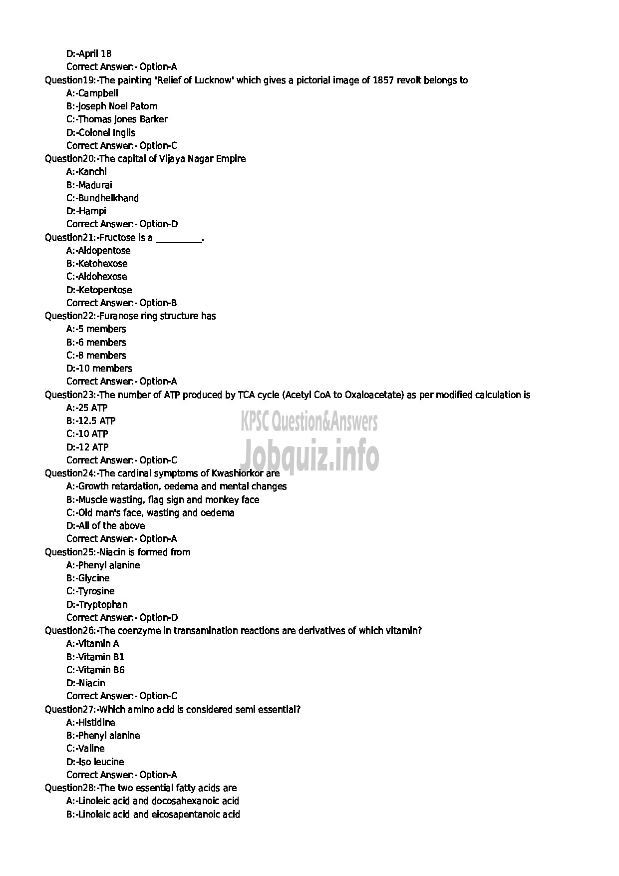 Kerala PSC Question Paper - DIETICIAN GRADE II MEDICAL EDUCATION-3