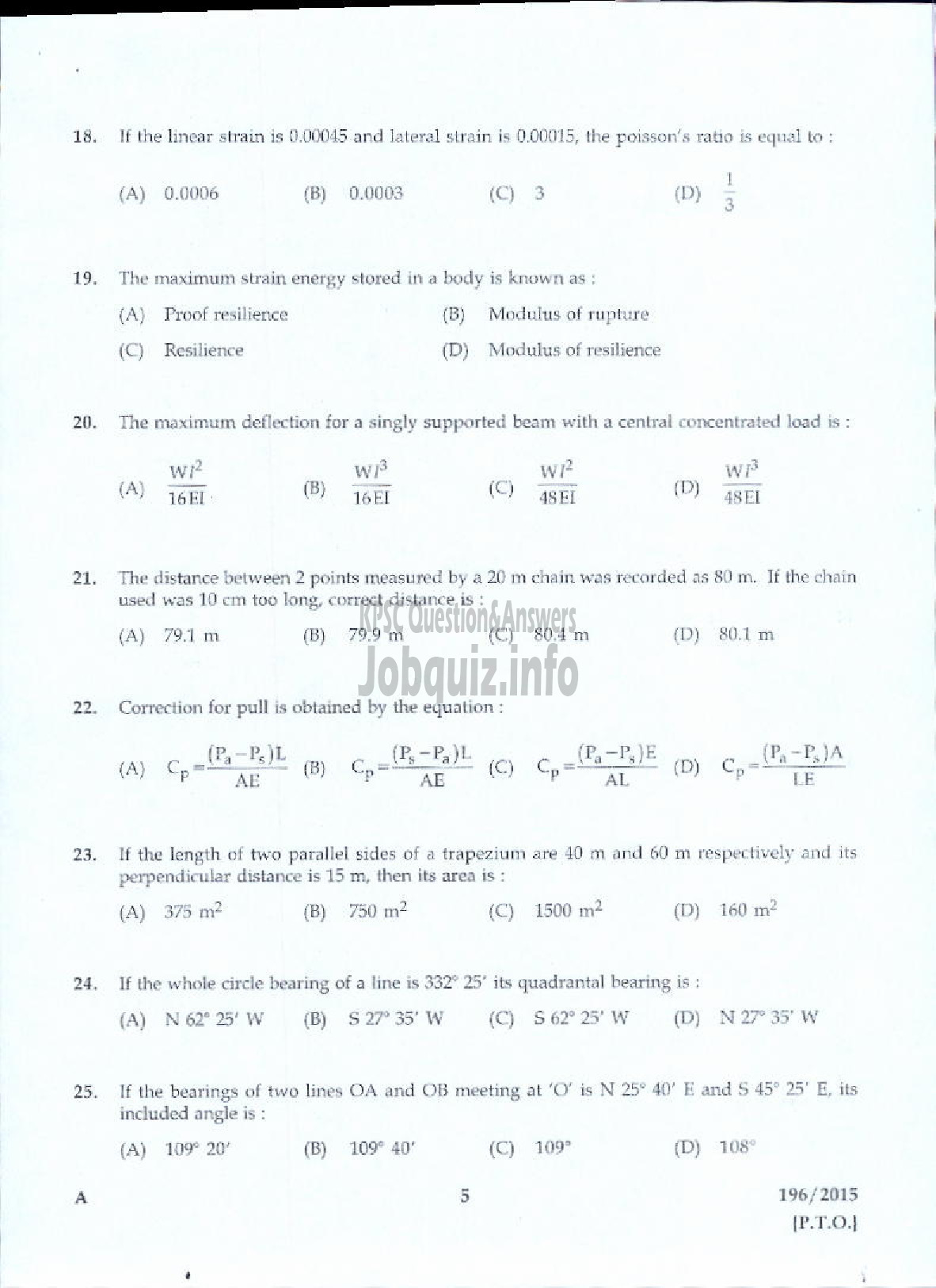 Kerala PSC Question Paper - DRAFTSMAN GR I/ TOWN PLANNING SURVEYOR GR I TOWN AND COUNTRY PLANNING-3