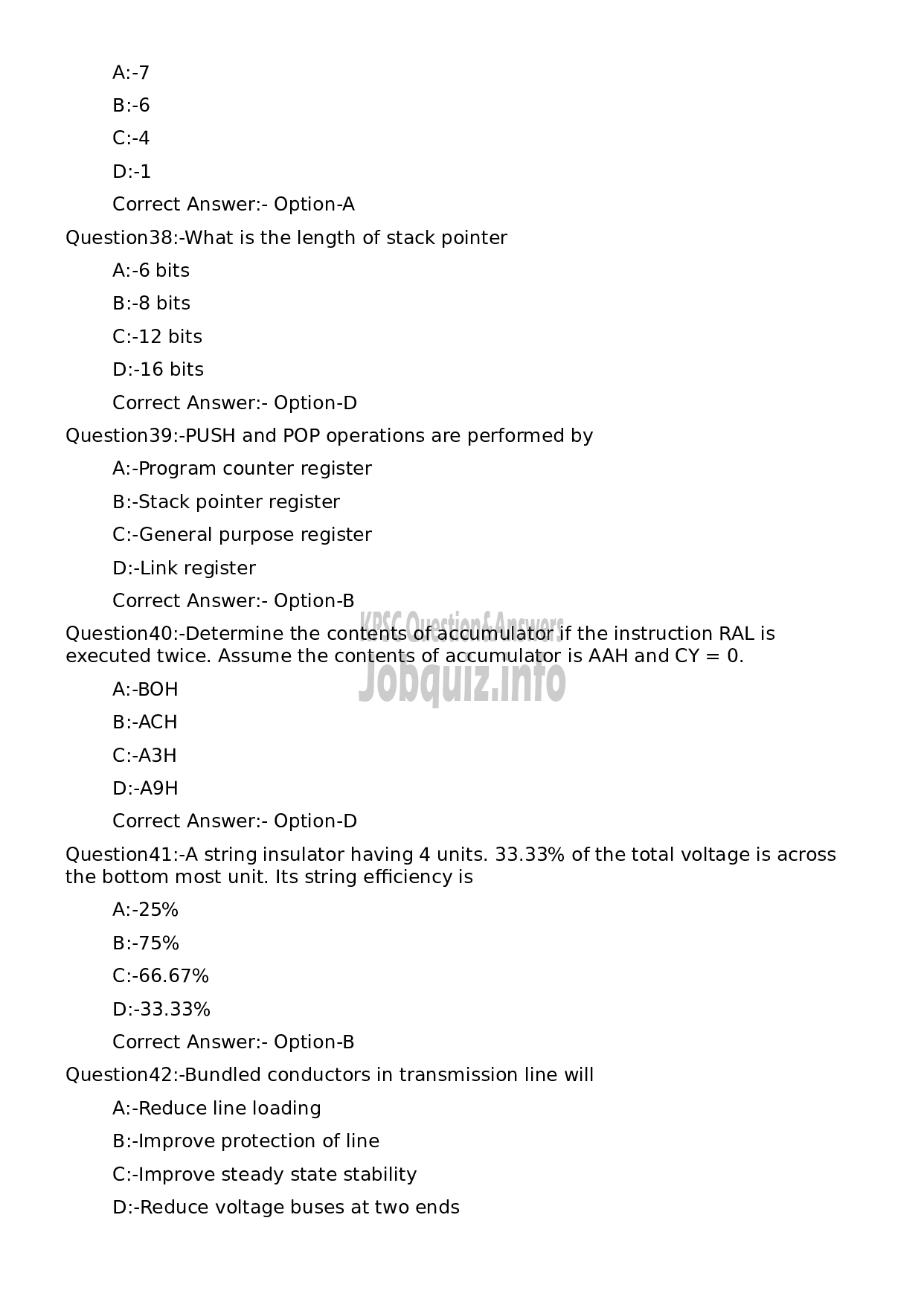 Kerala PSC Question Paper - Electrical Engineer-8