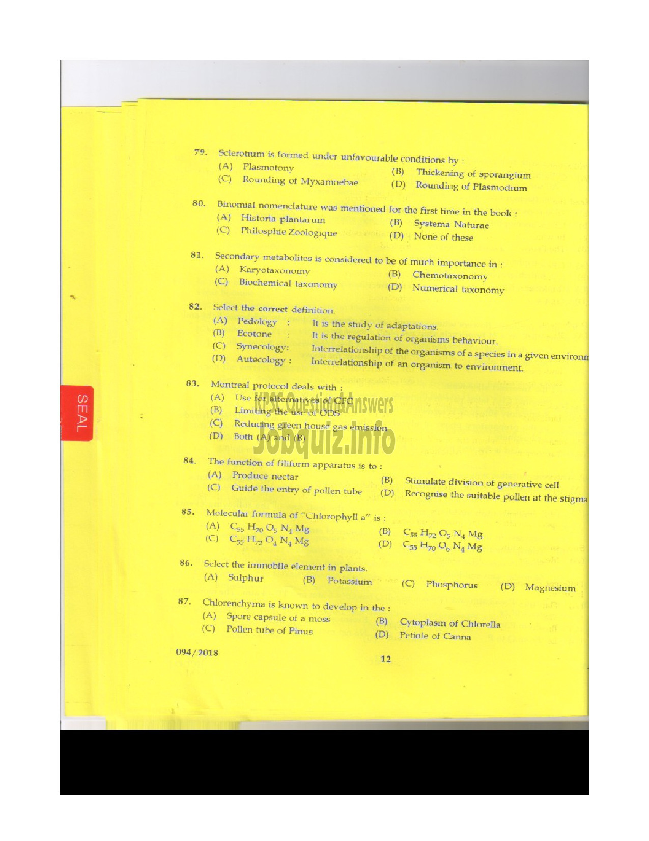 Kerala PSC Question Paper - FARM SUPERINDENT AYURVEDA MEDICAL EDUCATION ENGLISH -11