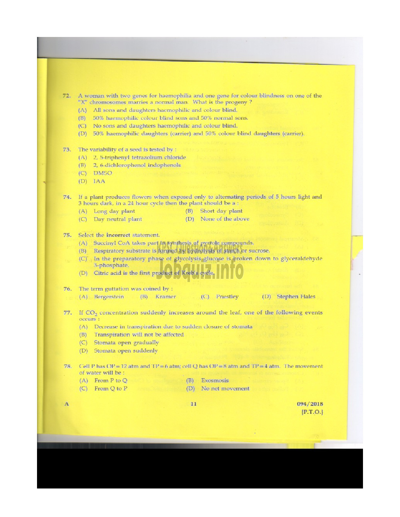 Kerala PSC Question Paper - FARM SUPERINDENT AYURVEDA MEDICAL EDUCATION ENGLISH -10