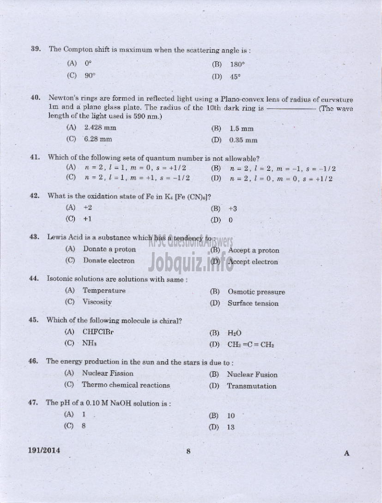 Kerala PSC Question Paper - FIELD OFFICER KERALA FOREST DEVELOPMENT CORPORATION LTD-6