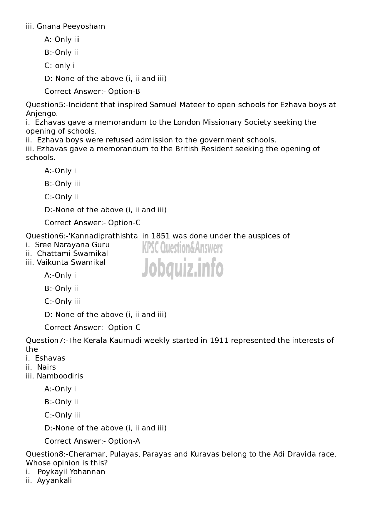 Kerala PSC Question Paper - Full Time Junior Language Teacher Hindi-2