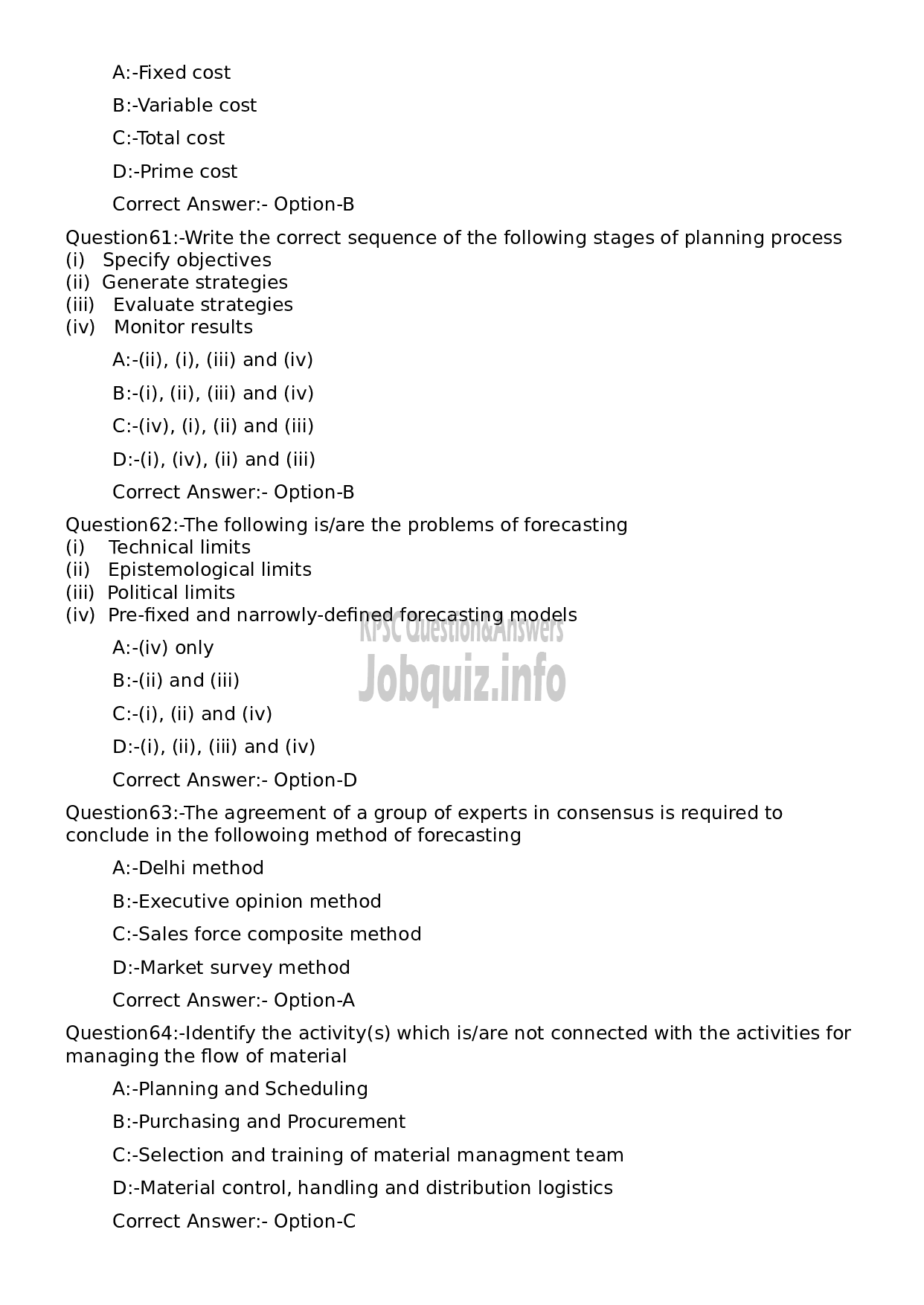 Kerala PSC Question Paper - General Manager-13