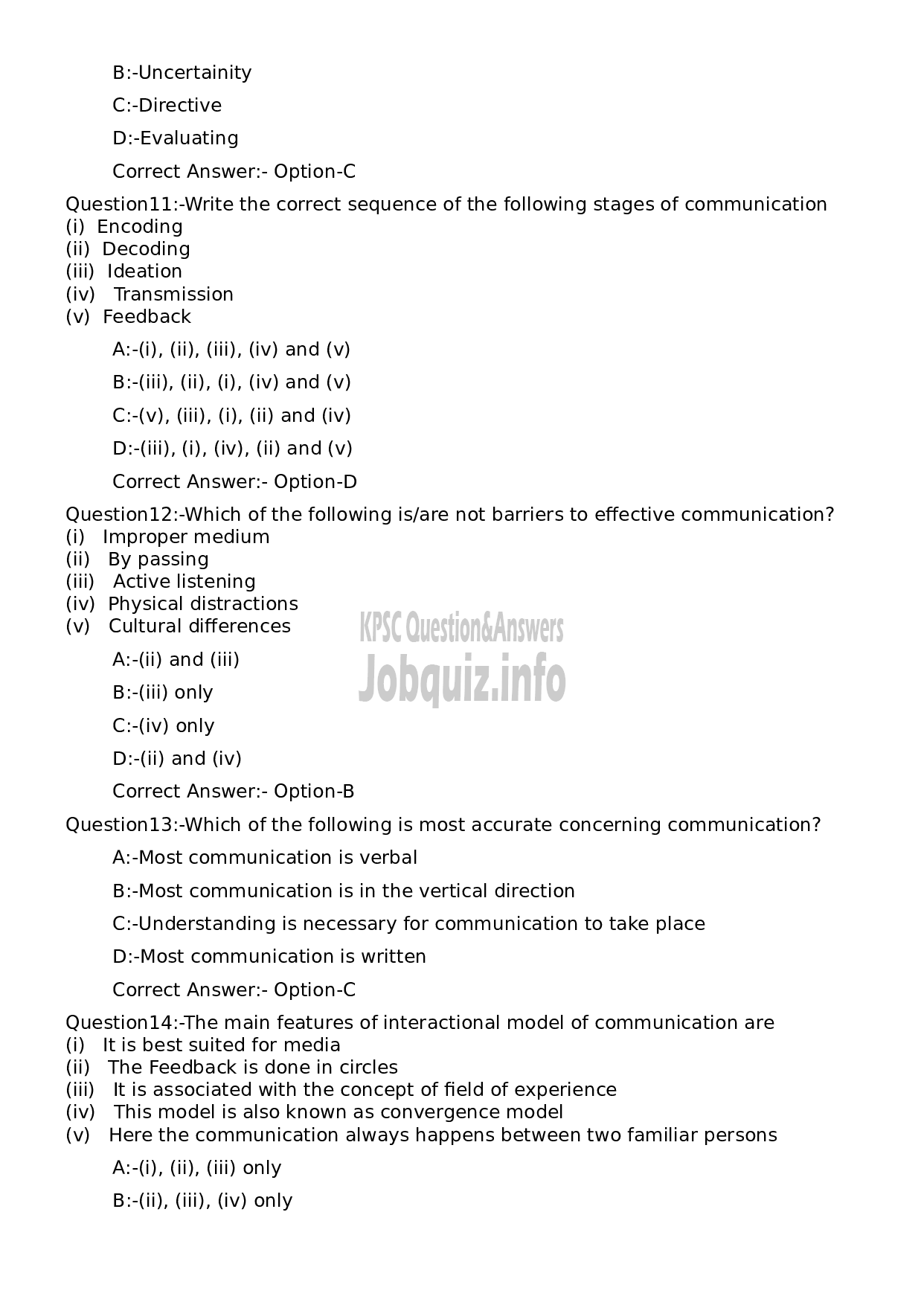 Kerala PSC Question Paper - General Manager-3