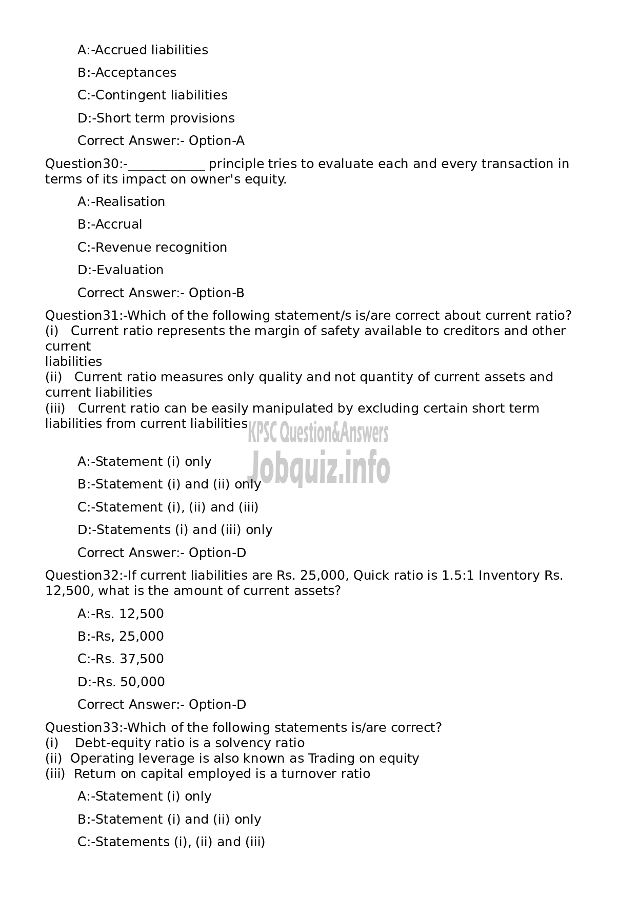 Kerala PSC Question Paper - General Manager-7