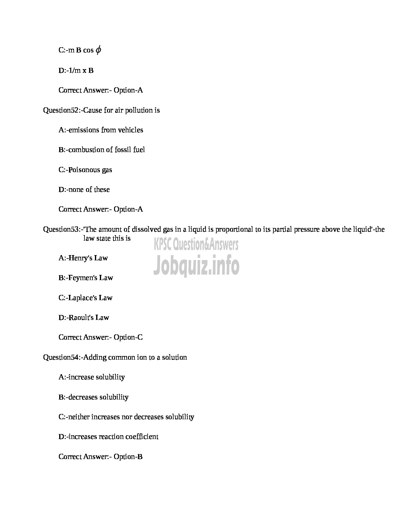 Kerala PSC Question Paper - HSA Physical Science (Malayalam Medium) NCA Education Department-17