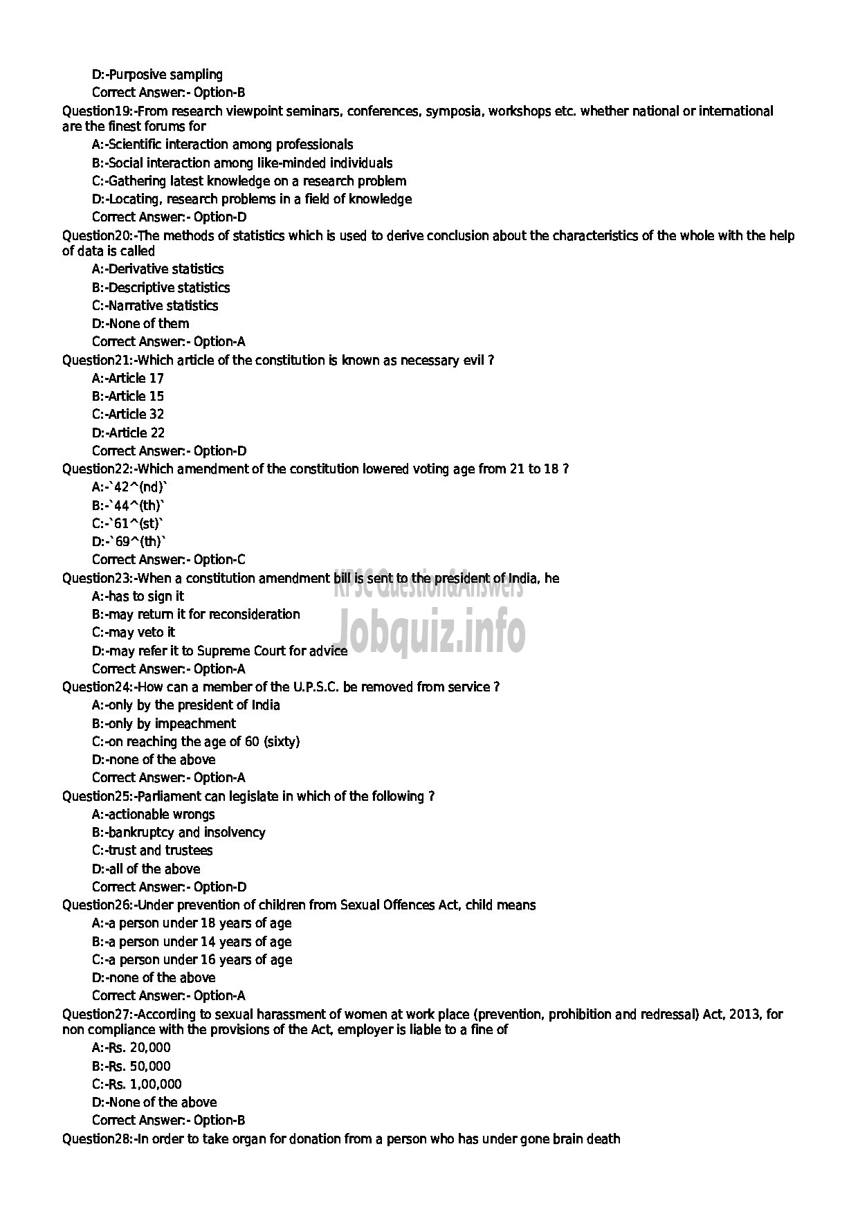 Kerala PSC Question Paper - HSST JUR MATHEMATICS NCA HIGHER SECONDARY EDUCATION-3