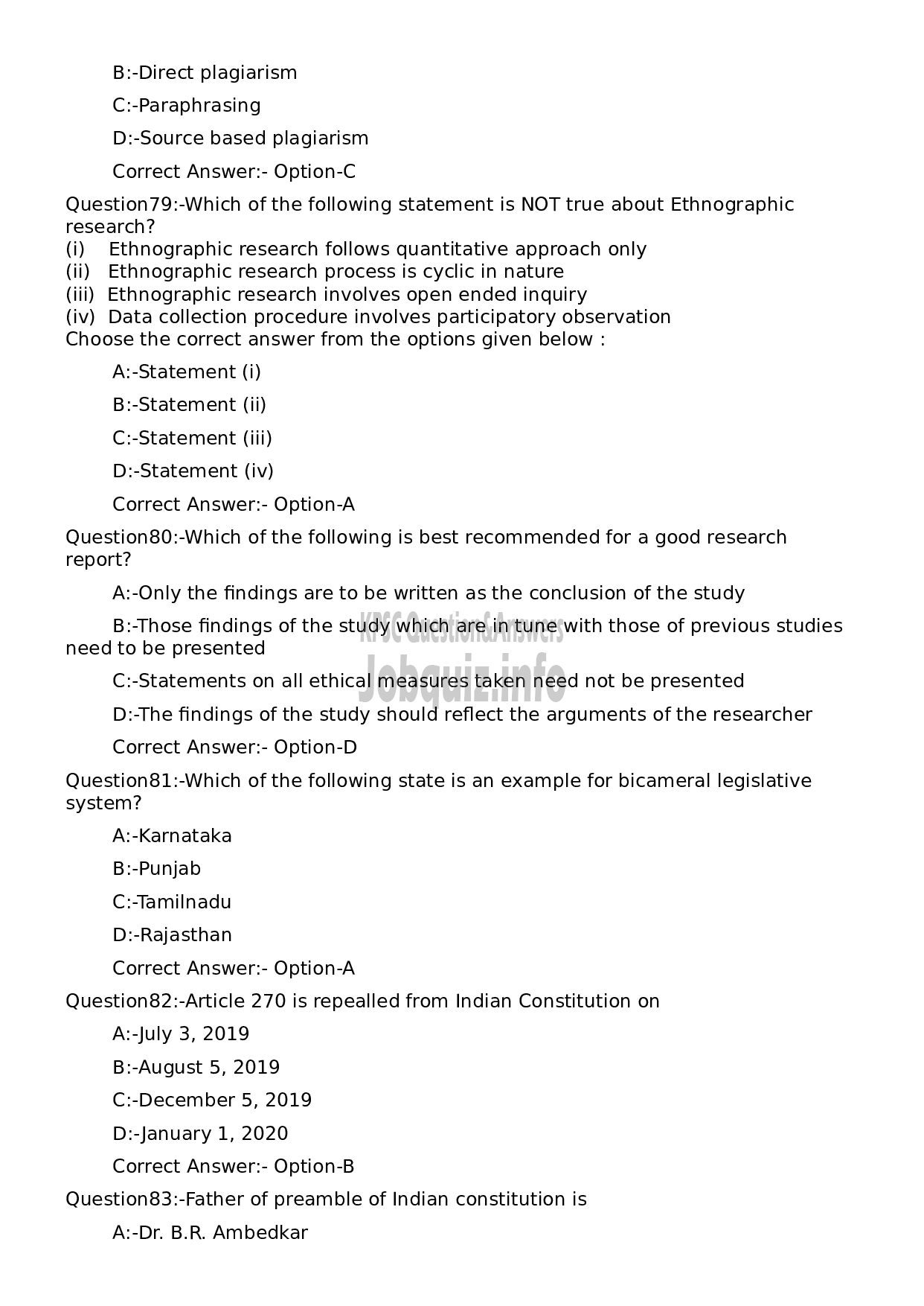 Kerala PSC Question Paper - Higher Secondary School Teacher Chemistry (SR for ST)-16