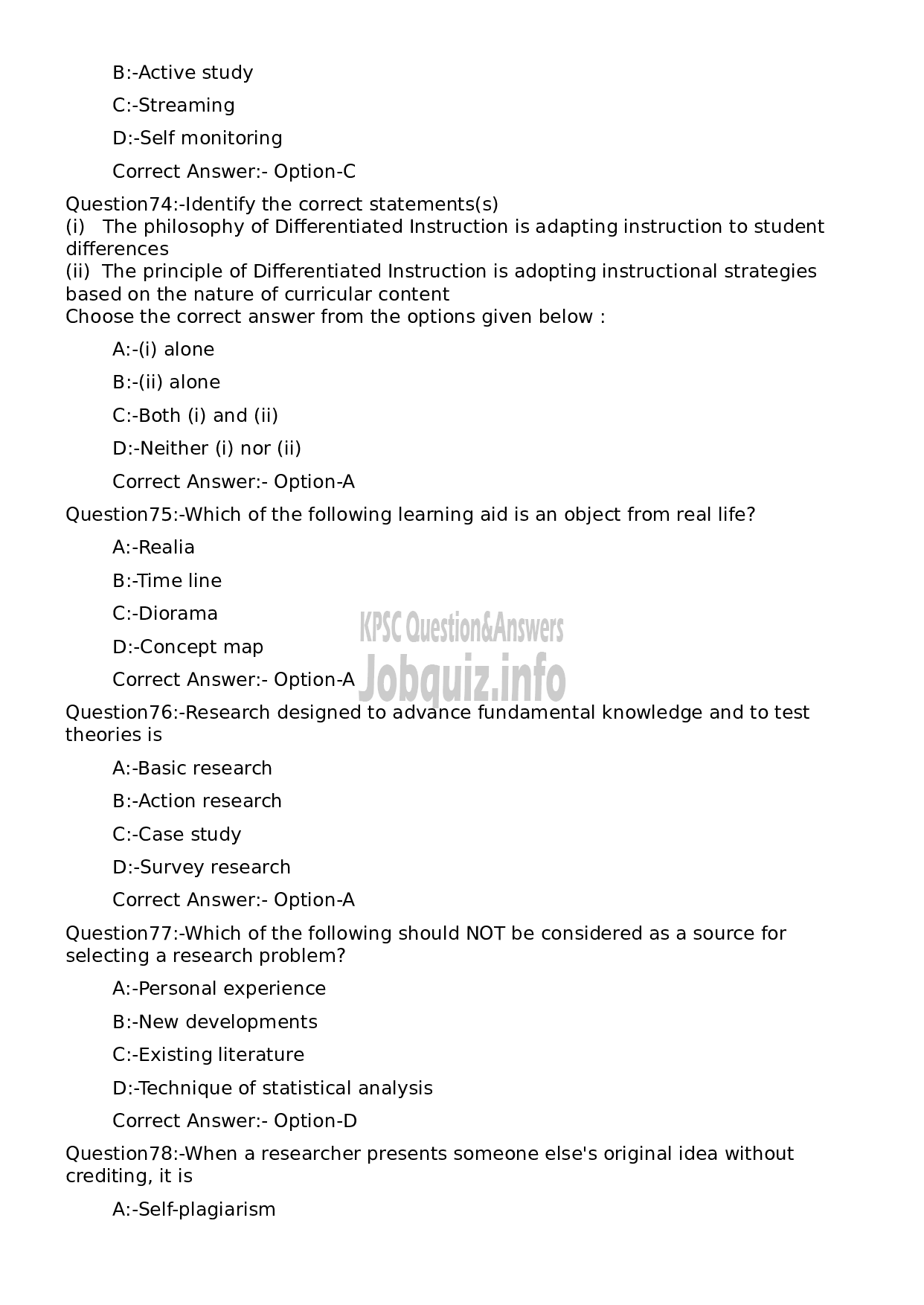 Kerala PSC Question Paper - Higher Secondary School Teacher Chemistry (SR for ST)-15