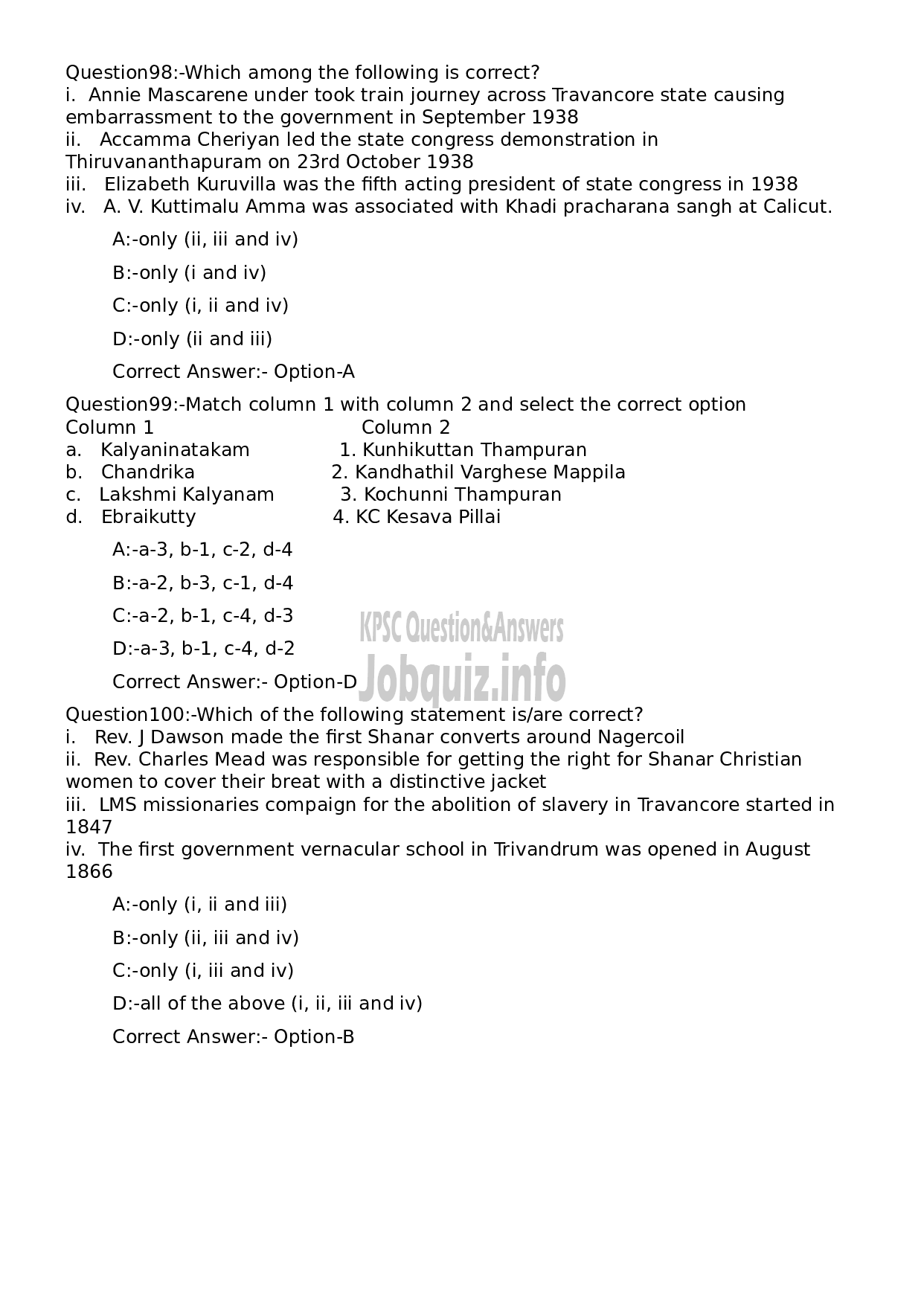 Kerala PSC Question Paper - Higher Secondary School Teacher English (Junior)-20