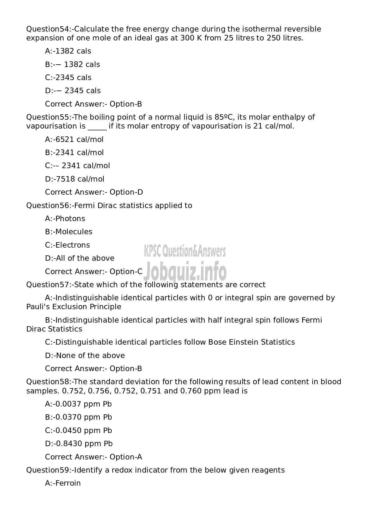 Kerala PSC Question Paper - Higher Secondary School Teacher (Junior) Chemistry-12