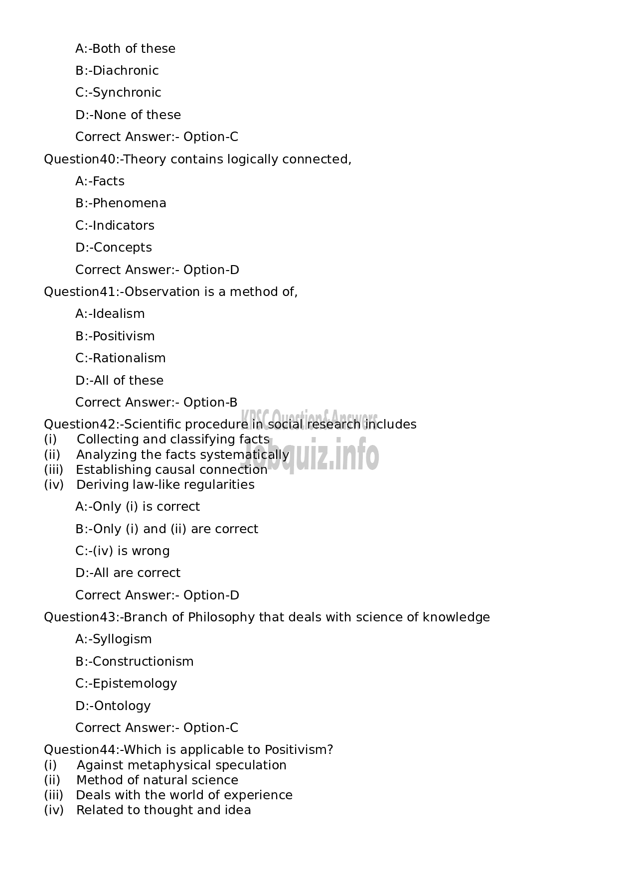 Kerala PSC Question Paper - Higher Secondary School Teacher (Junior) Sociology-8