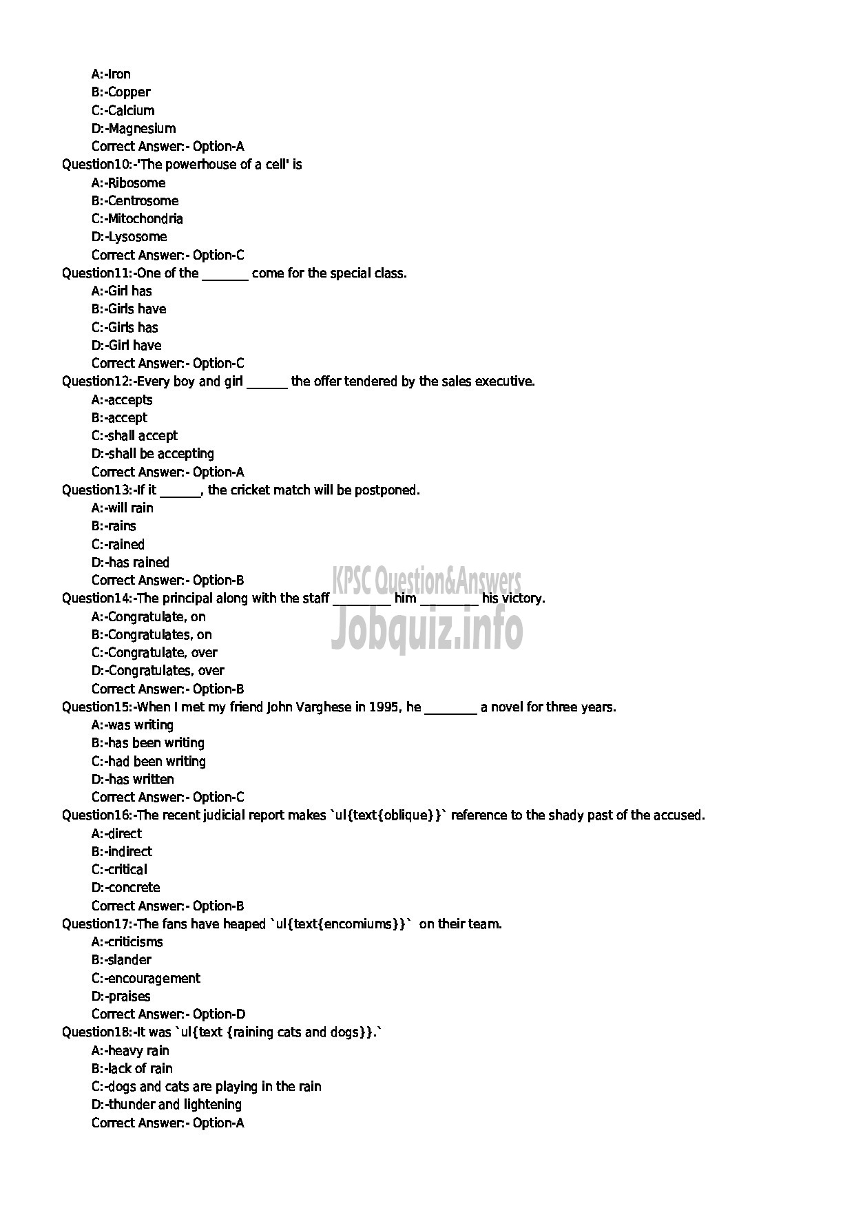 Kerala PSC Question Paper - ICDS SUPERVISOR SOCIAL JUSTICE-2