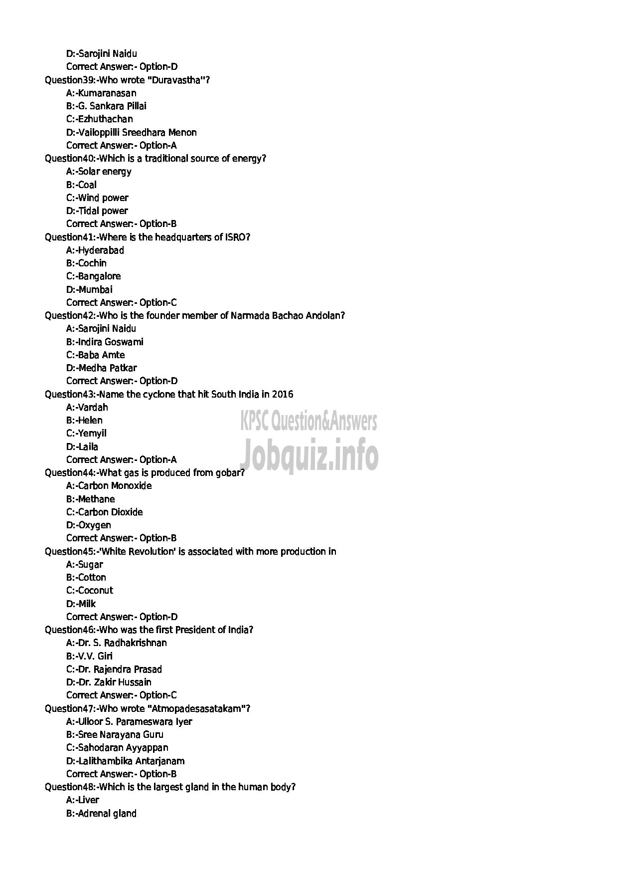 Kerala PSC Question Paper - INSTRUCTOR IN STENOGRAPHY SC DEVELOPMENT-5