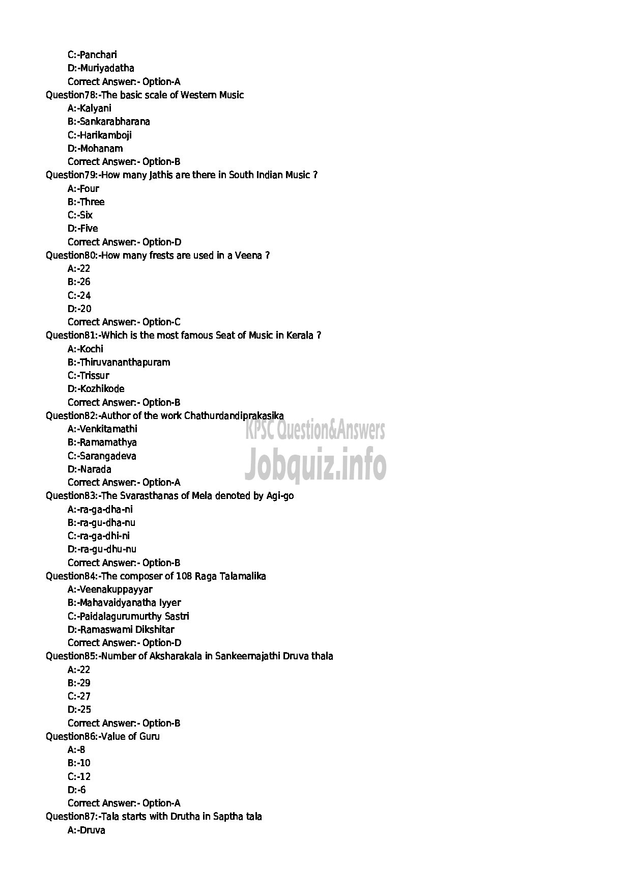 Kerala PSC Question Paper - INVERSTIGATOR ANTHROPOLOGY/SOCIOLOGY KIRTADS-9