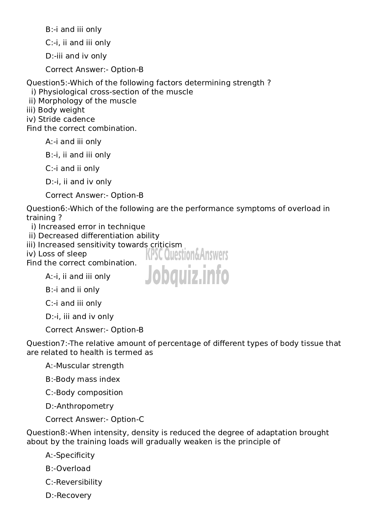 Kerala PSC Question Paper - Instructor in Physical Education-2