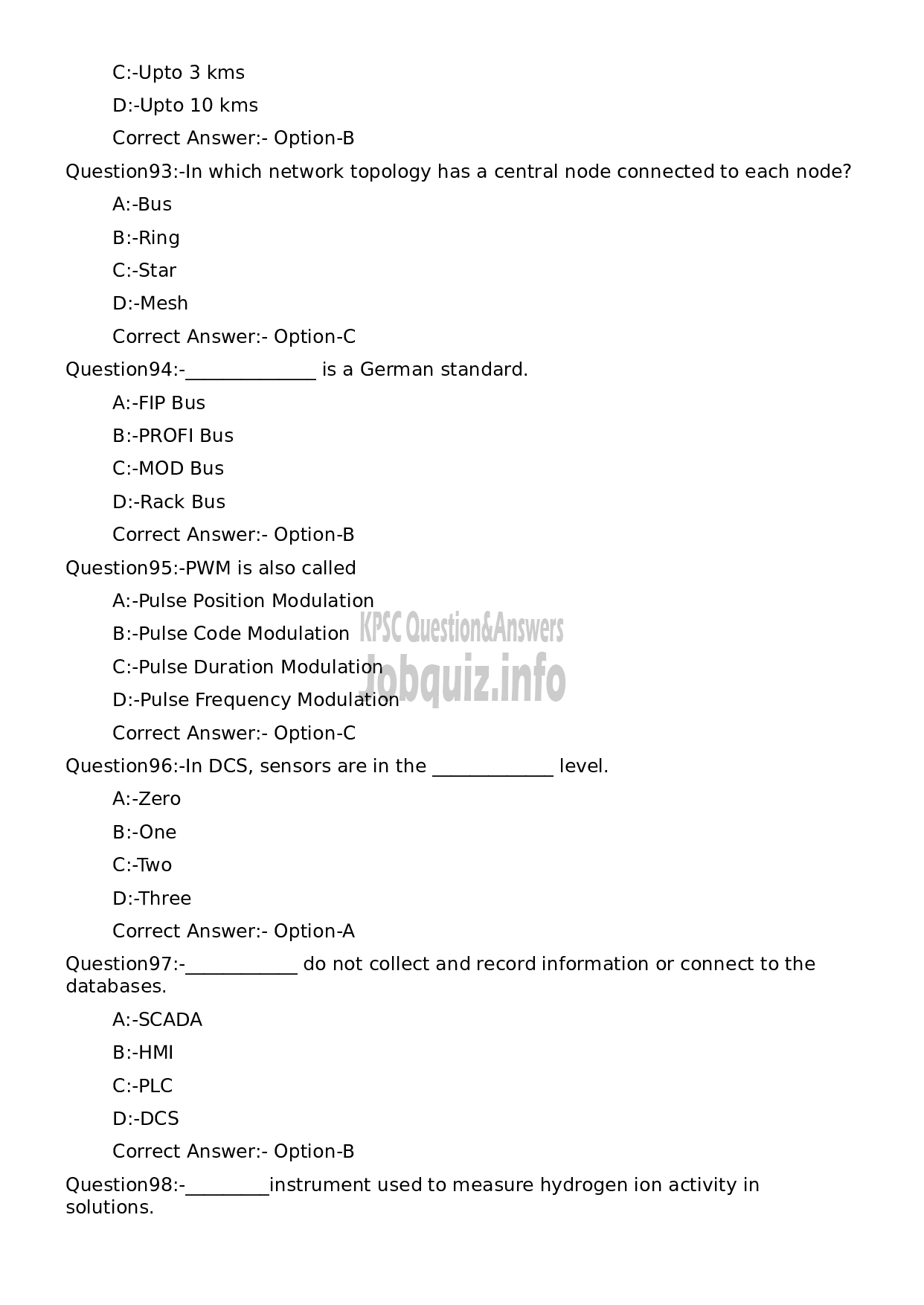 Kerala PSC Question Paper - Instrument Mechanic-18