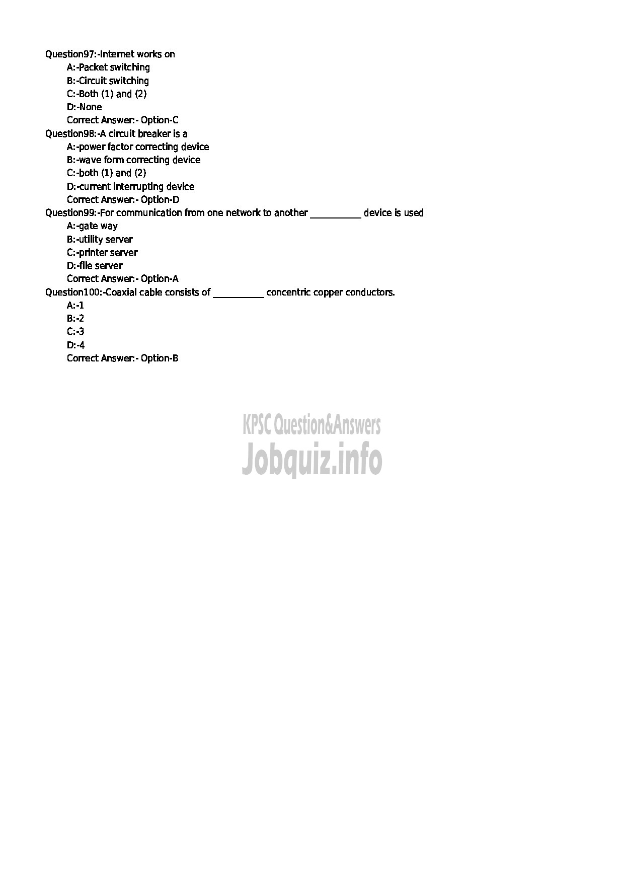 Kerala PSC Question Paper - JUNIOR INSTRUCTOR MECHANIC MEDICAL ELECTRONICS INDUSTRIAL TRAINING-11