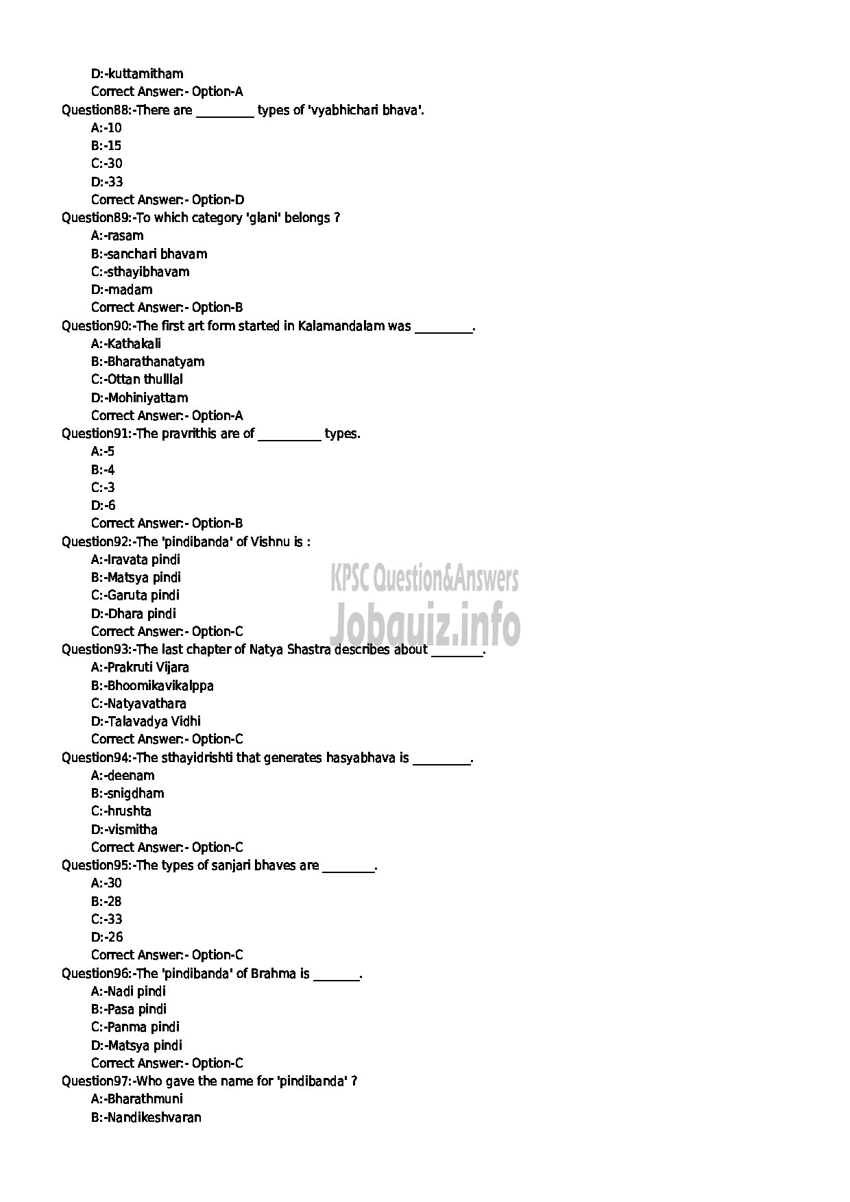 Kerala PSC Question Paper - JUNIOR LECTURER IN MOHINIYATTAM COLLEGIATE EDUCATION-10