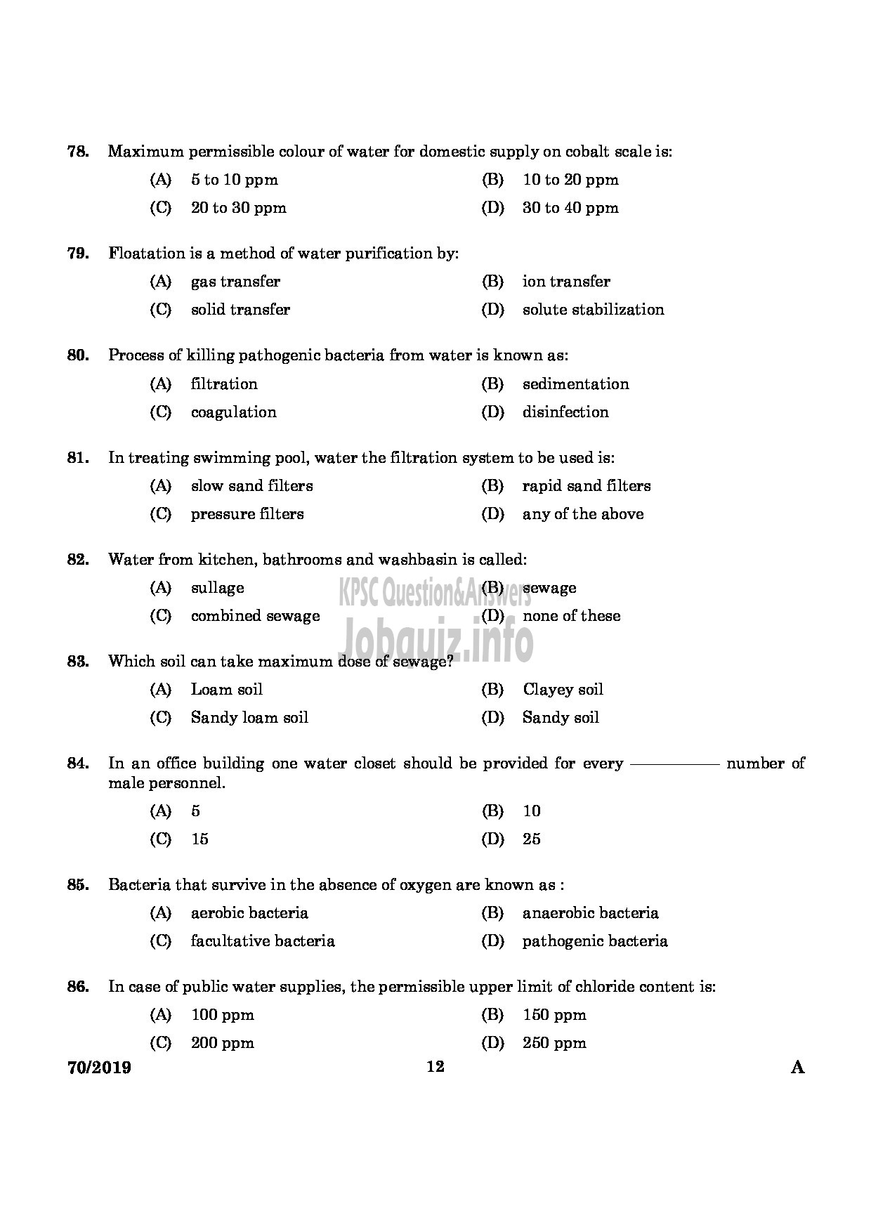 Kerala PSC Question Paper - Junior Instructor (Draftsman Civil) Industrial Training & Engineering Asst GrII English -10