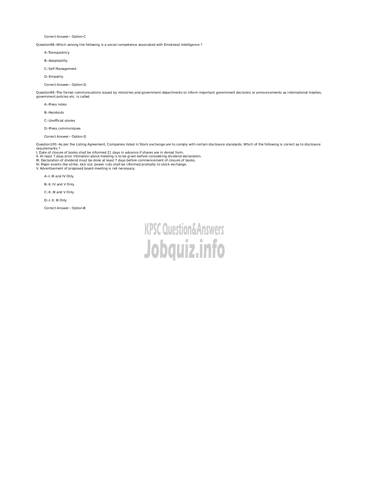 Kerala PSC Question Paper - Junior Manager (Accounts) - Kerala State Civil Supplies Corporation Ltd-14