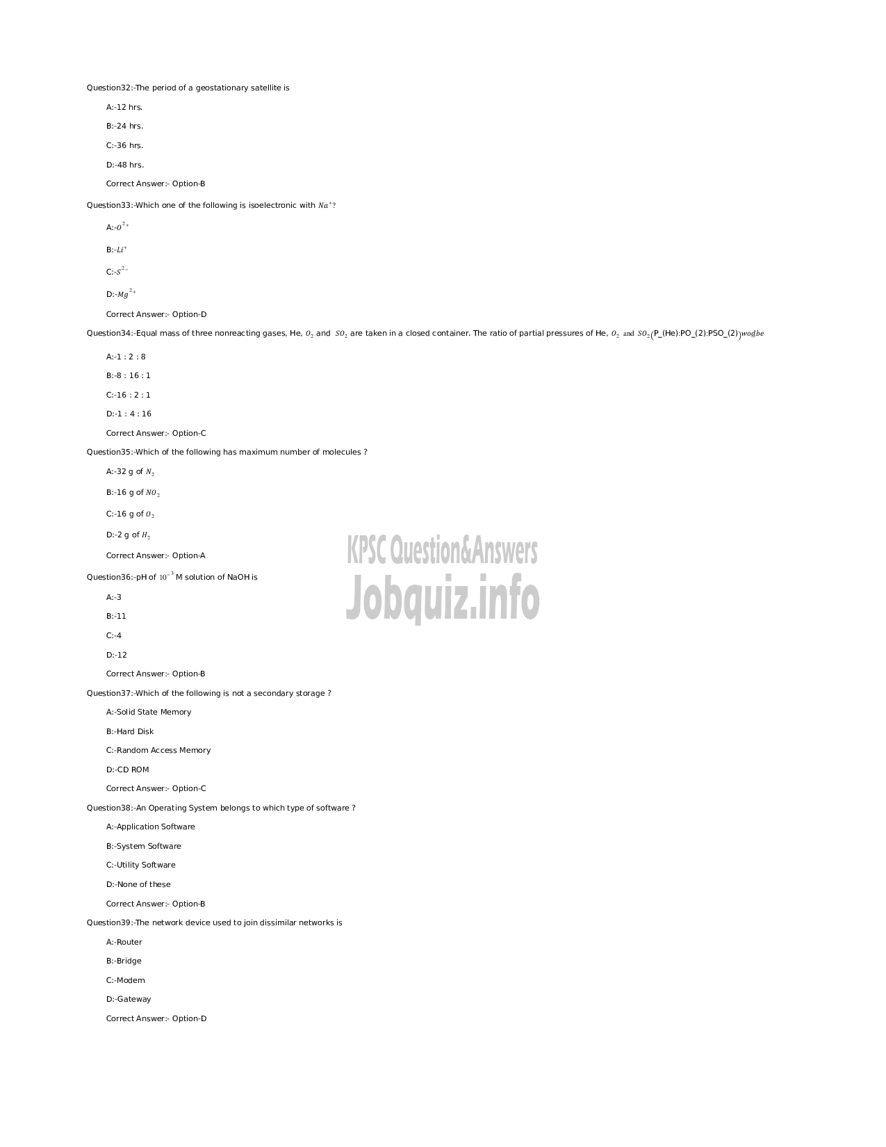 Kerala PSC Question Paper - Junior Manager (Accounts) - Kerala State Civil Supplies Corporation Ltd-5