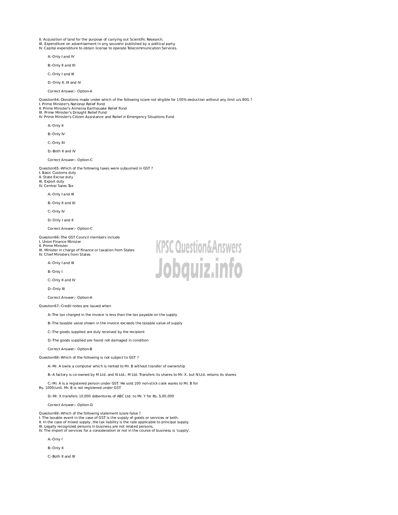 Kerala PSC Question Paper - Junior Manager (Accounts) - Kerala State Civil Supplies Corporation Ltd-9