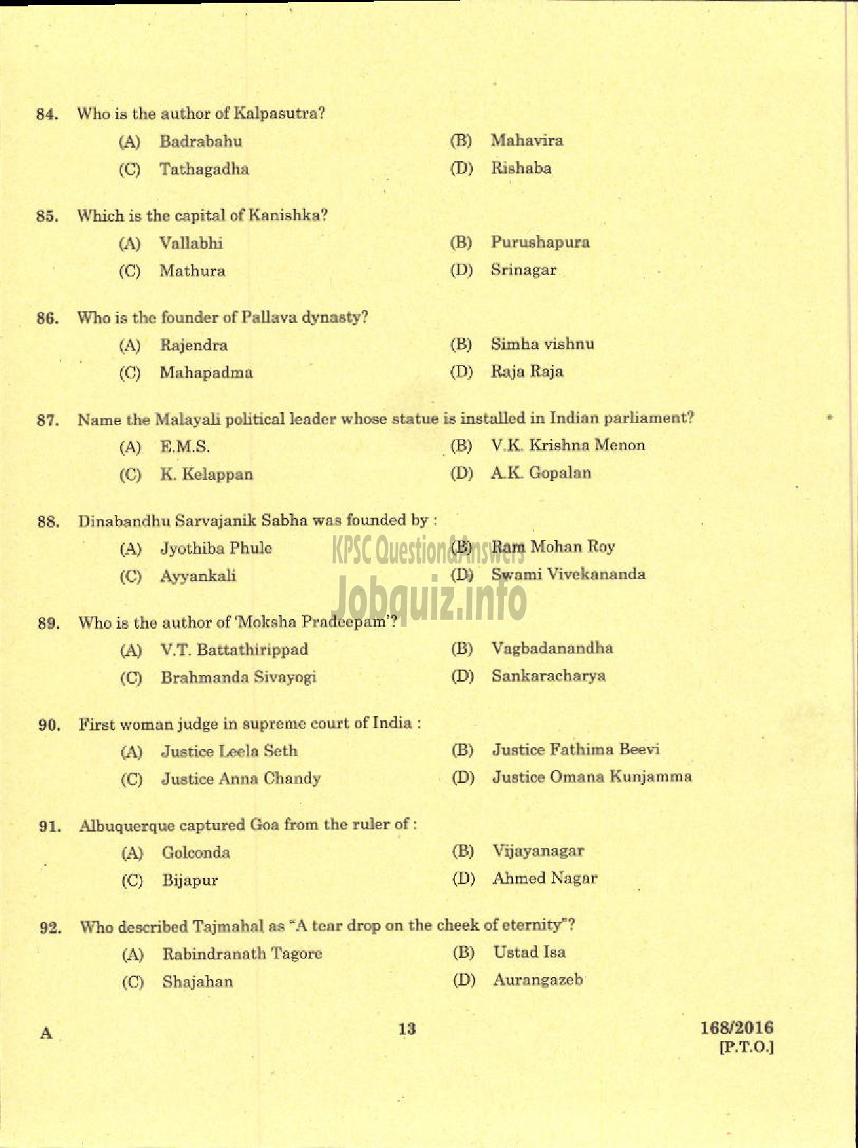 Kerala PSC Question Paper - LABORATORY TECHNICIAN GR II LABORATORY ASSISTANT GR II ANIMAL HUSBANDRY-11