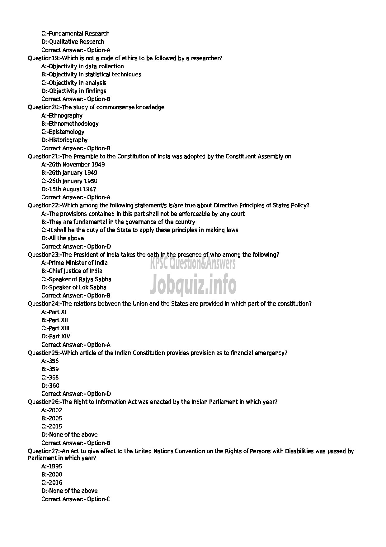 Kerala PSC Question Paper - LECTURER IN BIOCHEMISTRY COLLEGIATE EDUCATION-3