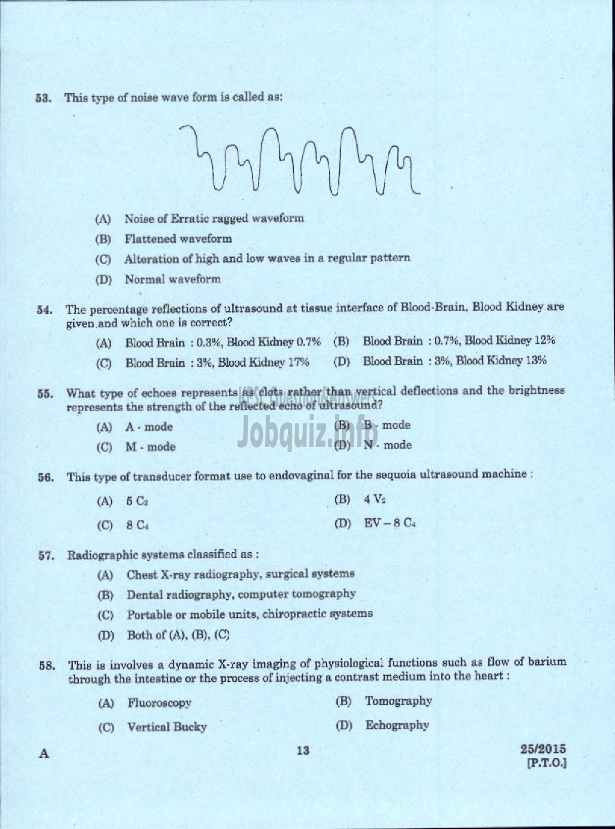 Kerala PSC Question Paper - LECTURER IN BIOMEDICAL ENGINEERING POLYTECHNICS TECHNICAL EDUCATION-11