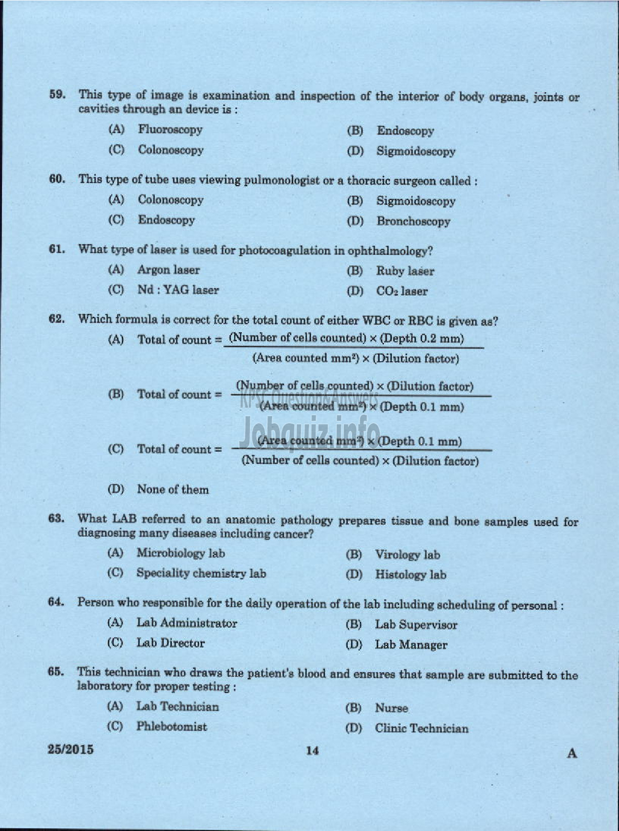 Kerala PSC Question Paper - LECTURER IN BIOMEDICAL ENGINEERING POLYTECHNICS TECHNICAL EDUCATION-12