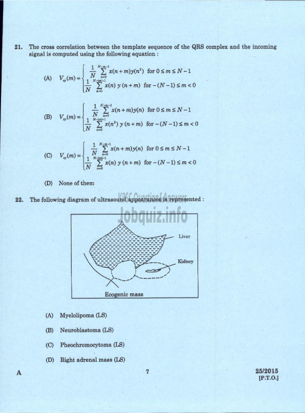 Kerala PSC Question Paper - LECTURER IN BIOMEDICAL ENGINEERING POLYTECHNICS TECHNICAL EDUCATION-5