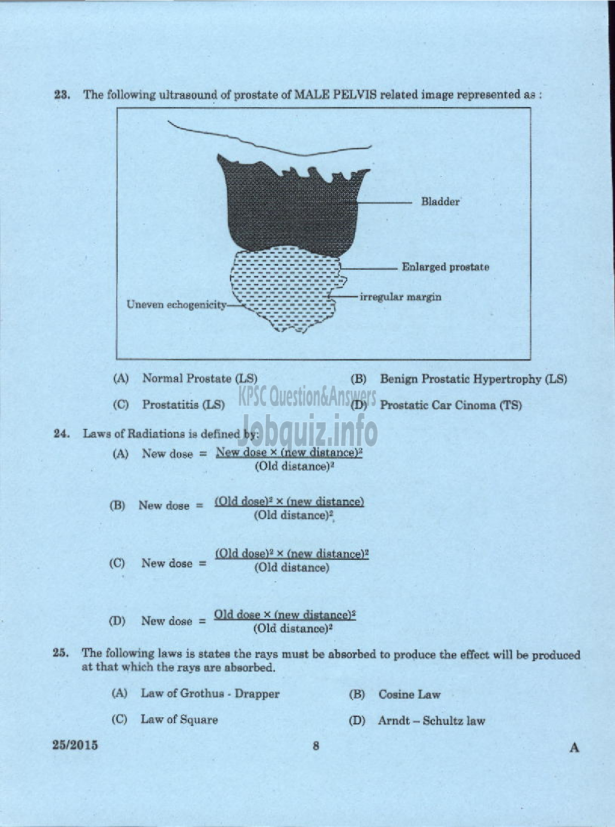 Kerala PSC Question Paper - LECTURER IN BIOMEDICAL ENGINEERING POLYTECHNICS TECHNICAL EDUCATION-6