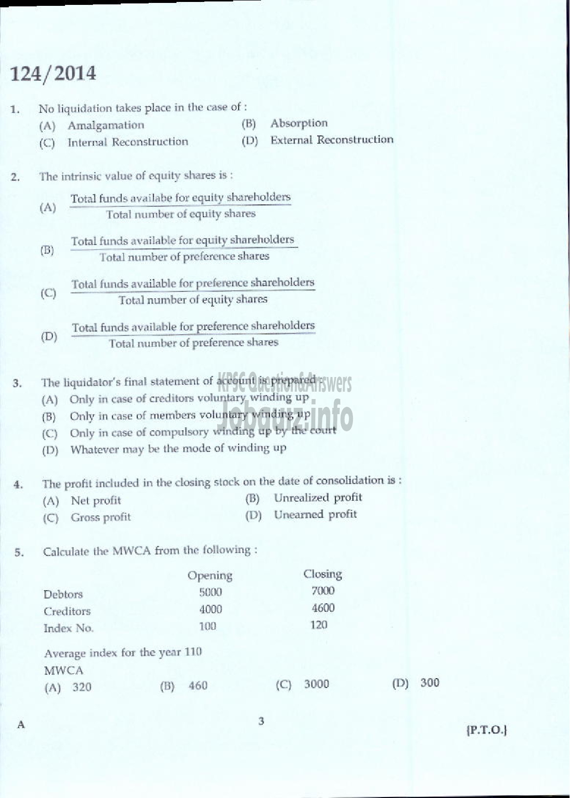 Kerala PSC Question Paper - LECTURER IN COMMERCE KERALA COLLEGIATE EDUCATION-1