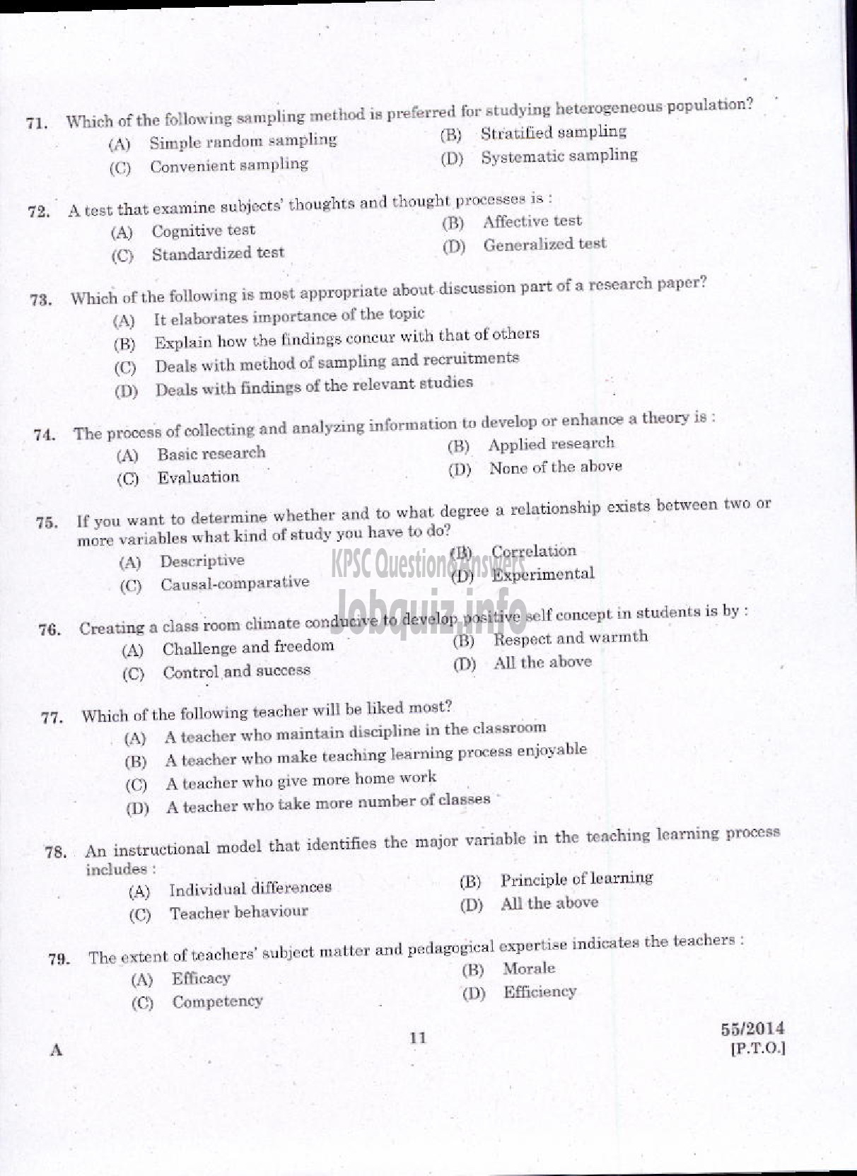 Kerala PSC Question Paper - LECTURER IN ECONOMICS KERALA COLLEGIATE EDUCATION-9