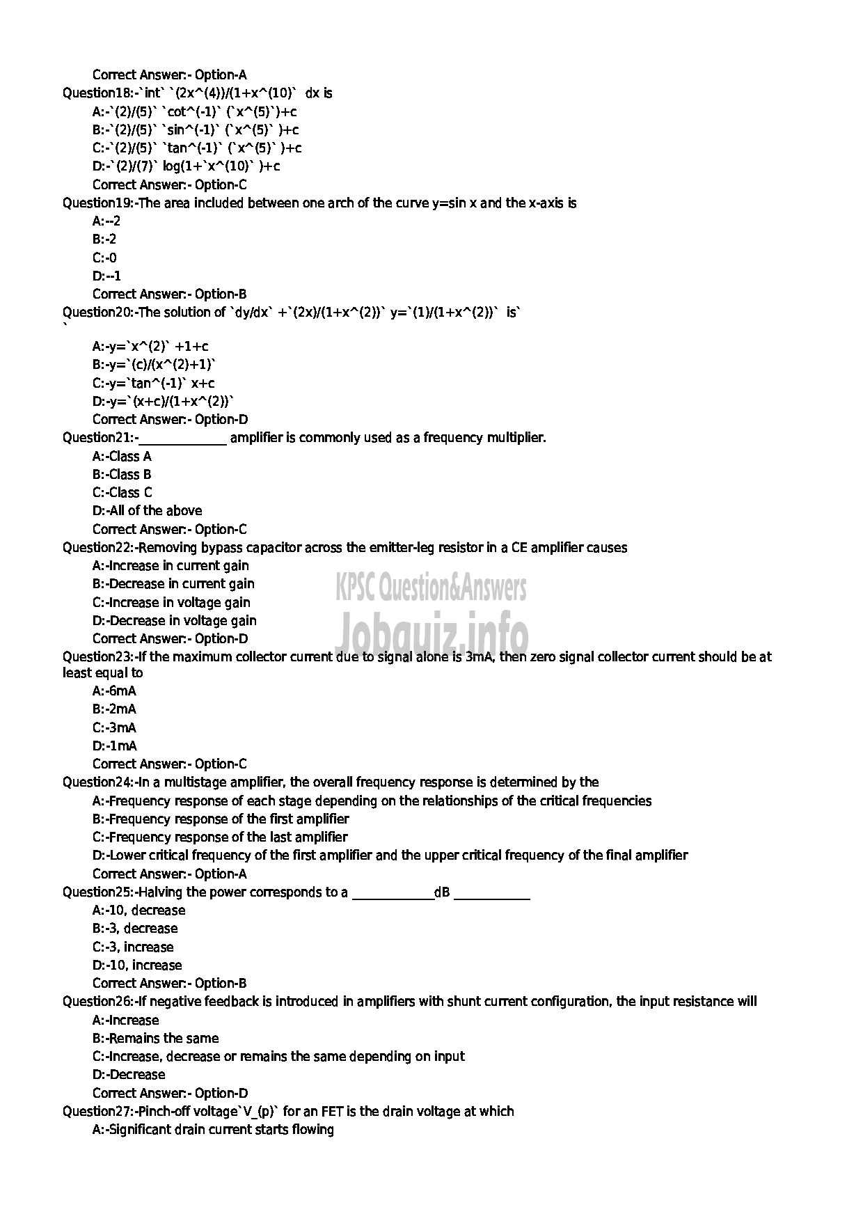 Kerala PSC Question Paper - LECTURER IN ELECTRONICS ENGINEERING NCA TECHNICAL EDUCATION-3