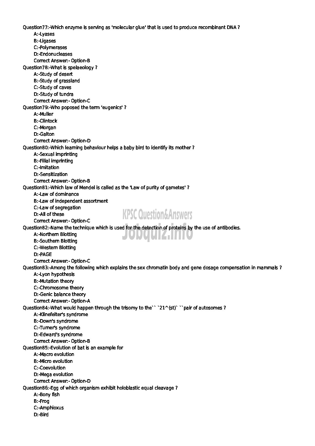 Kerala PSC Question Paper - LECTURER IN NATURAL SCIENCE COLLEGIATE EDUCATION-9