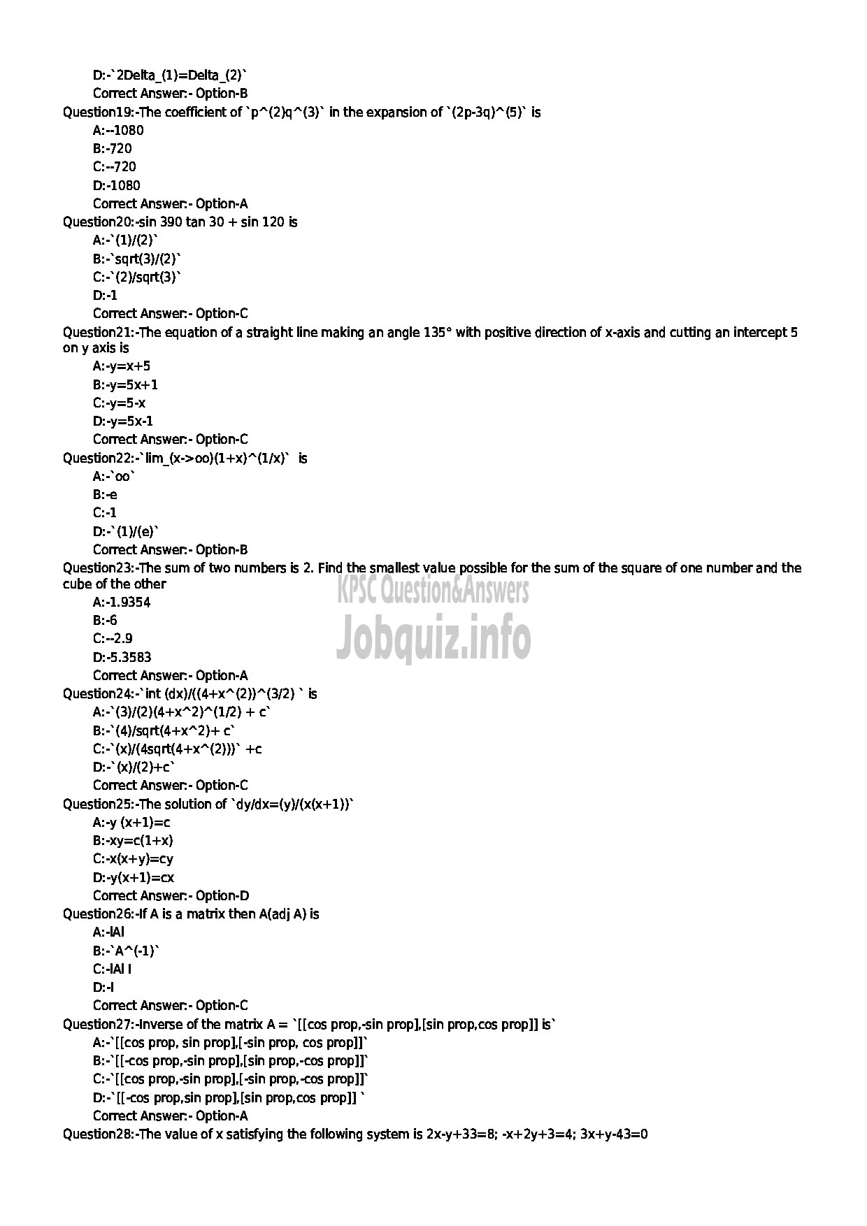 Kerala PSC Question Paper - LECTURER IN TEXTILE TECNOLOGY (NCA) (CAT NO 430/2017) TECHNICAL EDUCATION-3