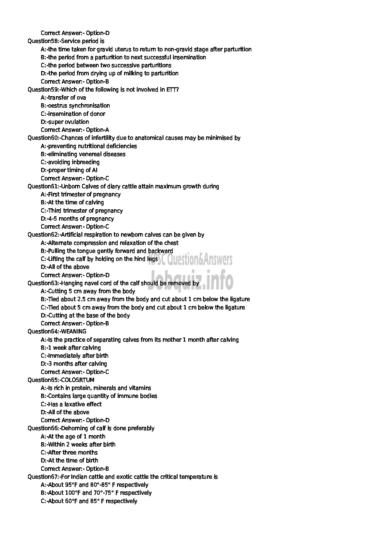 Kerala PSC Question Paper - LIVE STOCK INSPECTOR GRII POULTRY ASSISTANT MILK RECORDER STORE KEEPER ENUMERATOR CAT NO 59 2018 ANIMAL HUSBANDRY-7