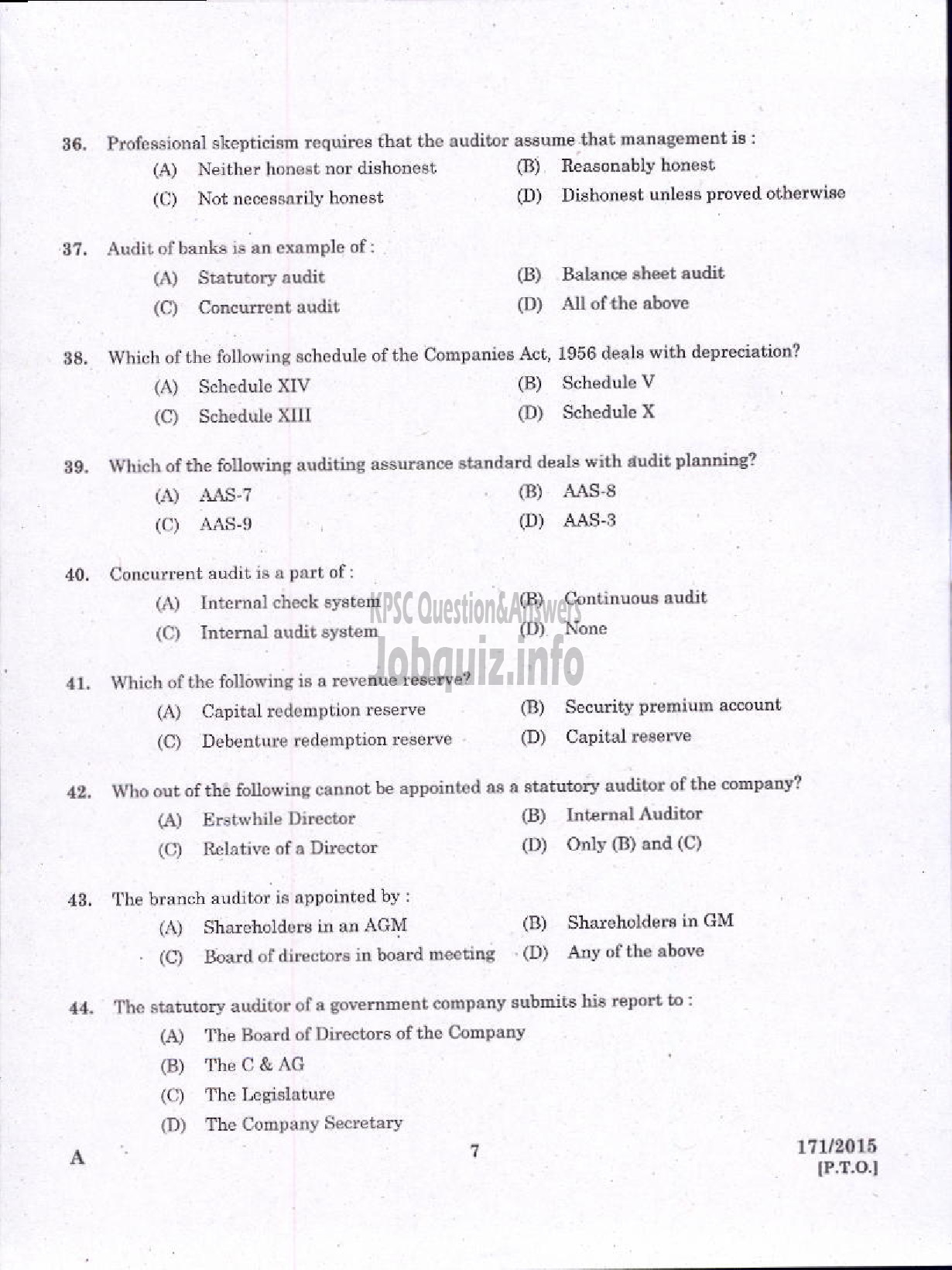 Kerala PSC Question Paper - LOWER DIVISION ACCOUNTANT KERALA SMALL INDUSTRIES DEVELOPMENT CORPORATION LTD-5