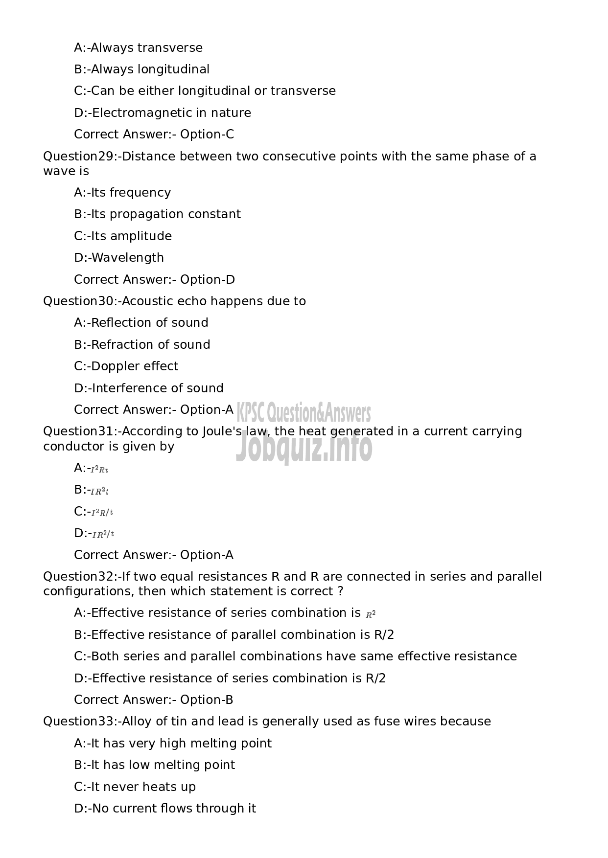 Kerala PSC Question Paper - Laboratory Assistant Common Facility Service Centre-6