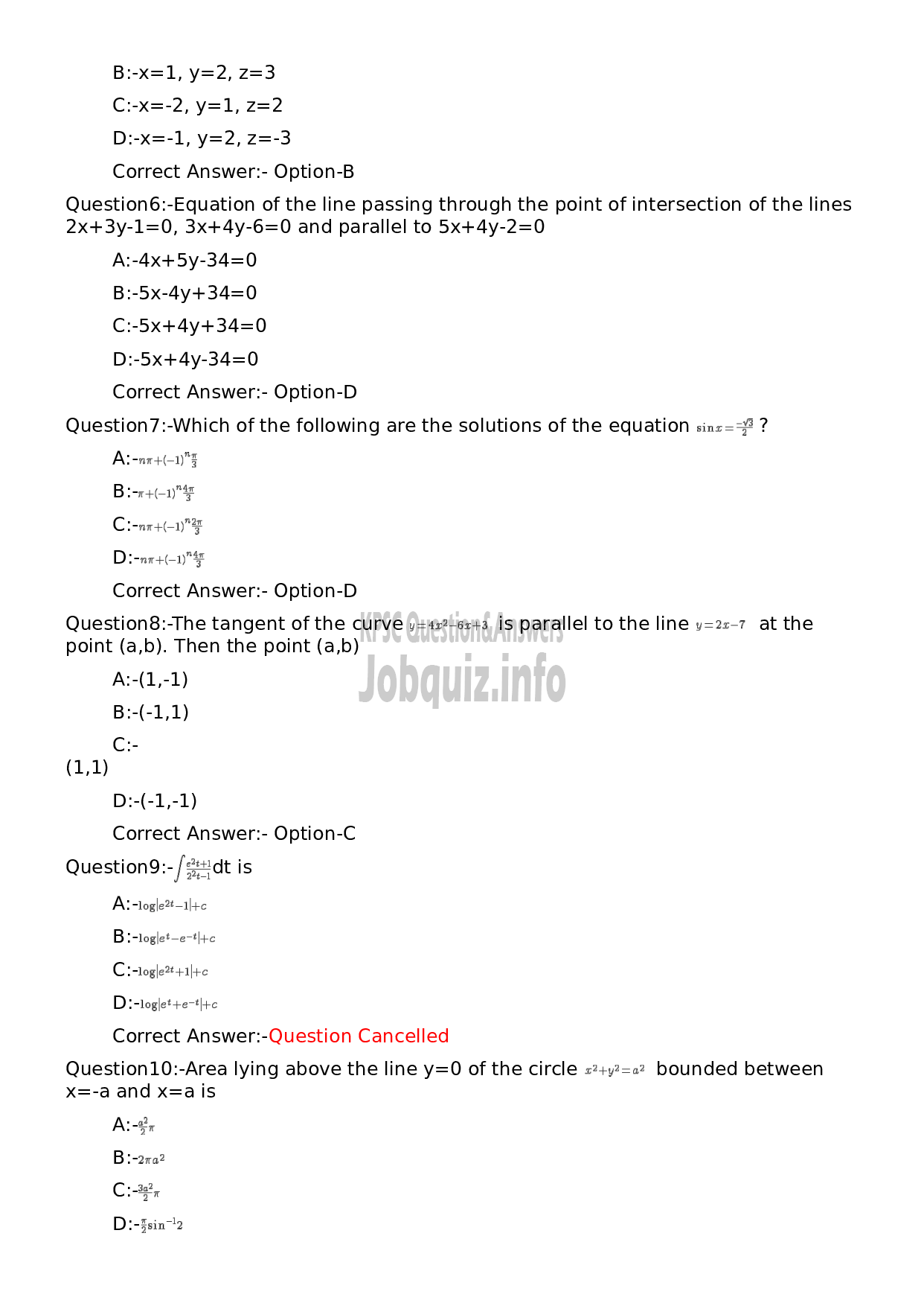 Kerala PSC Question Paper - Lecturer in Electronics and Instrumentation (Polytechnics)-2