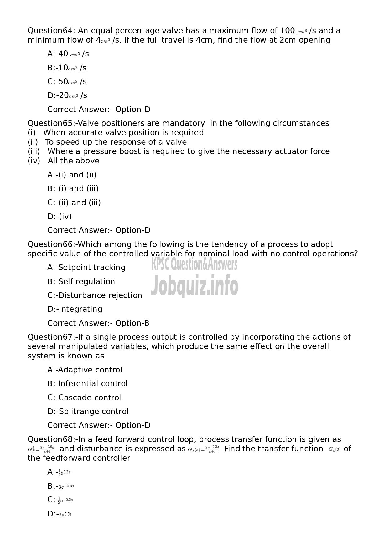 Kerala PSC Question Paper - Lecturer in Electronics and Instrumentation (Polytechnics)-13