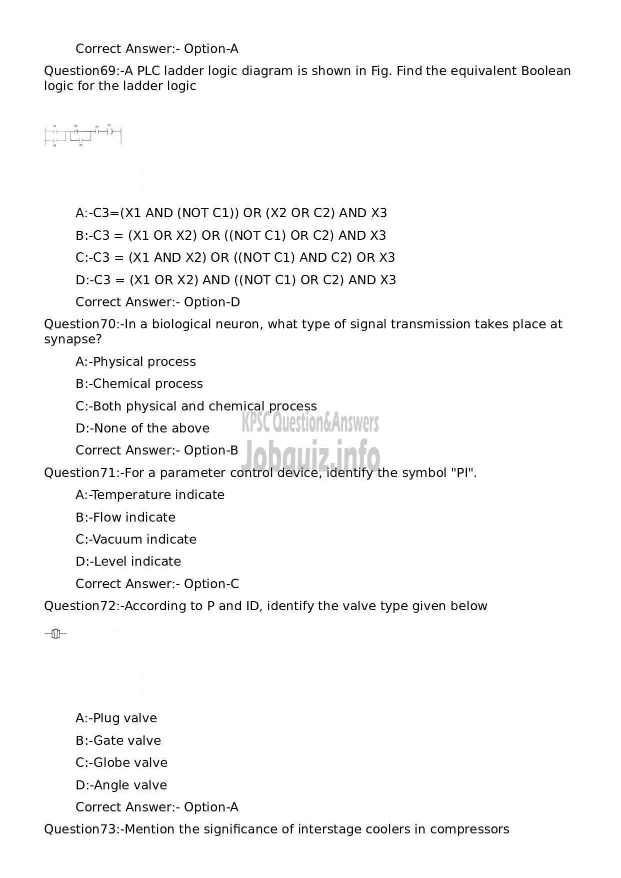 Kerala PSC Question Paper - Lecturer in Electronics and Instrumentation (Polytechnics)-14