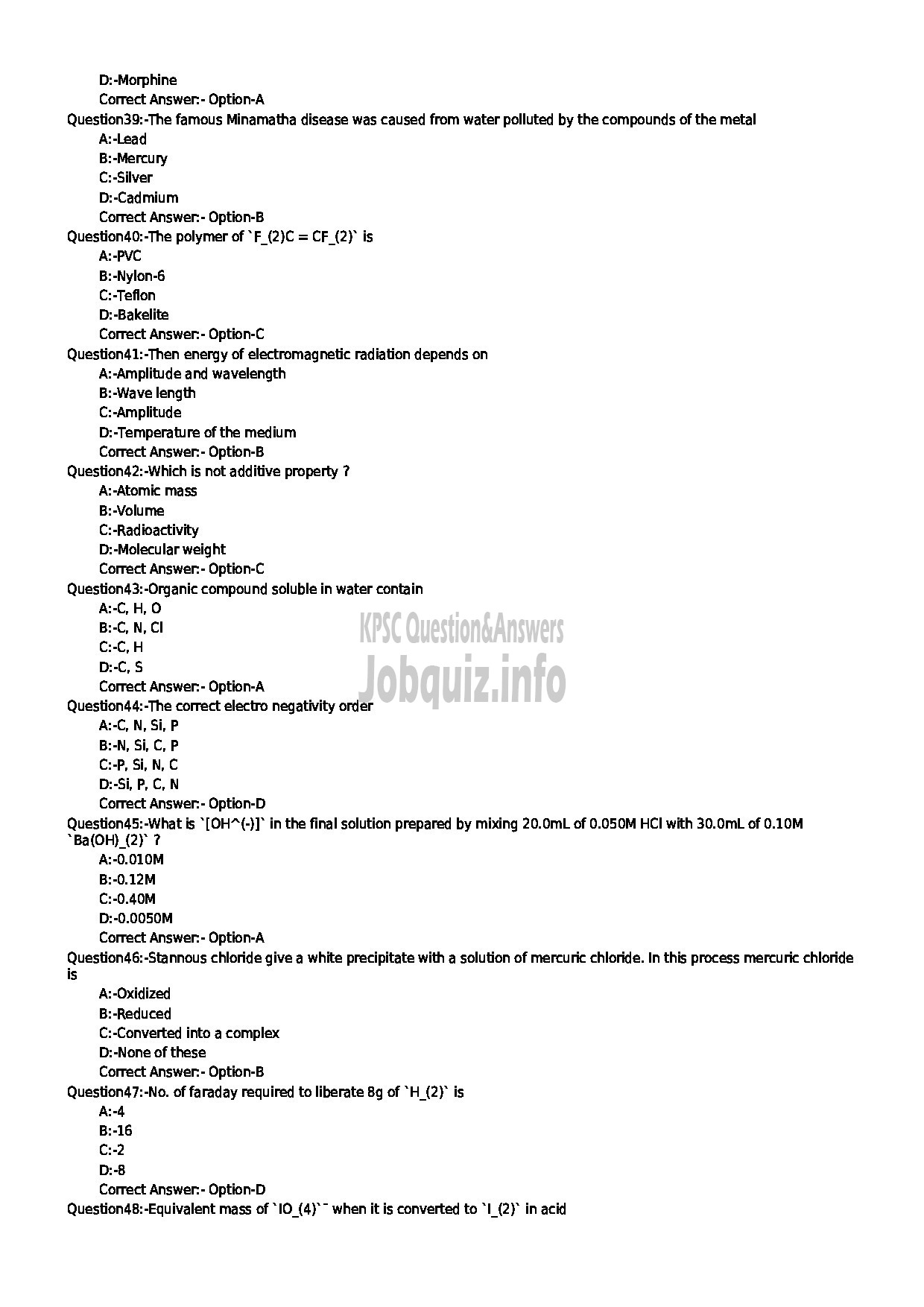 Kerala PSC Question Paper - MEDIA MAKER DRUGS CONTROL-5