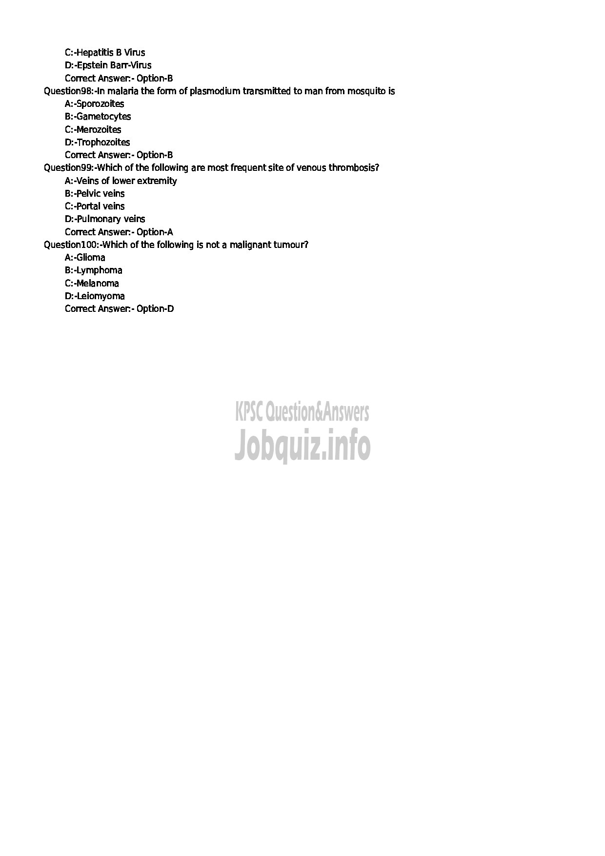 Kerala PSC Question Paper - MEDICAL OFFICER NATURE CARE-11