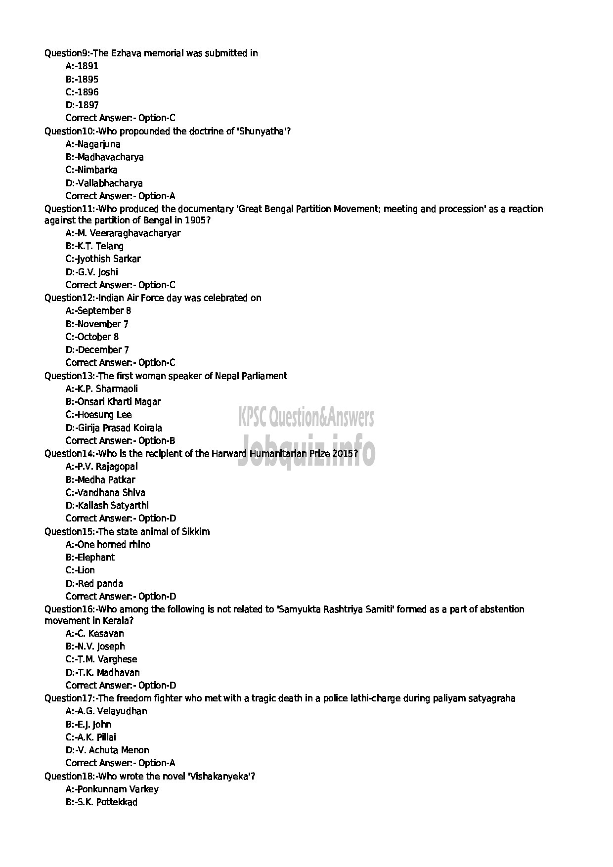 Kerala PSC Question Paper - MEDICAL OFFICER SICKLE CELL ANAEMIA INDIAN SYSTEMS OF MEDICINE-2